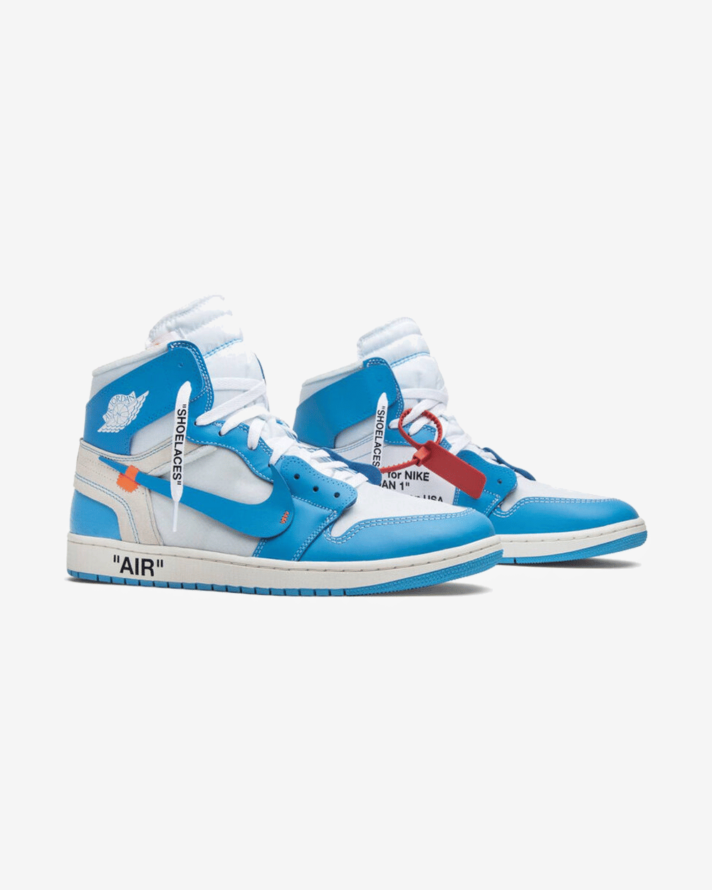 NIKE x OFF WHITE AIR JORDAN1 HIGH RETRO UNC BLUE