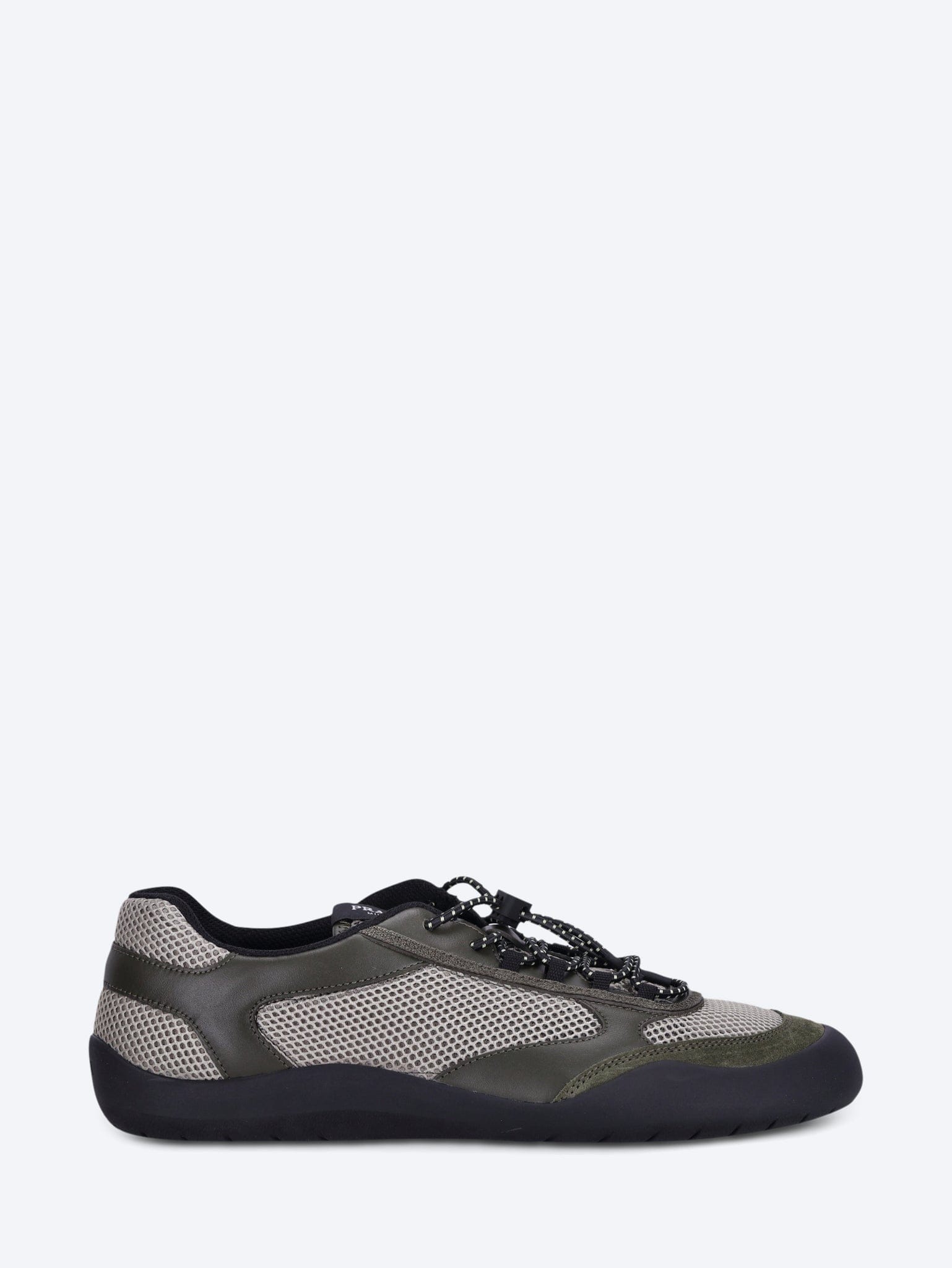 Prada Speedrock leather and mesh fabric sneakers