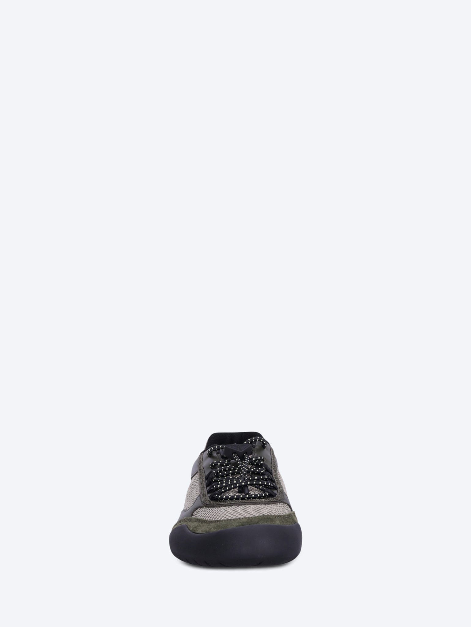 Prada Speedrock leather and mesh fabric sneakers