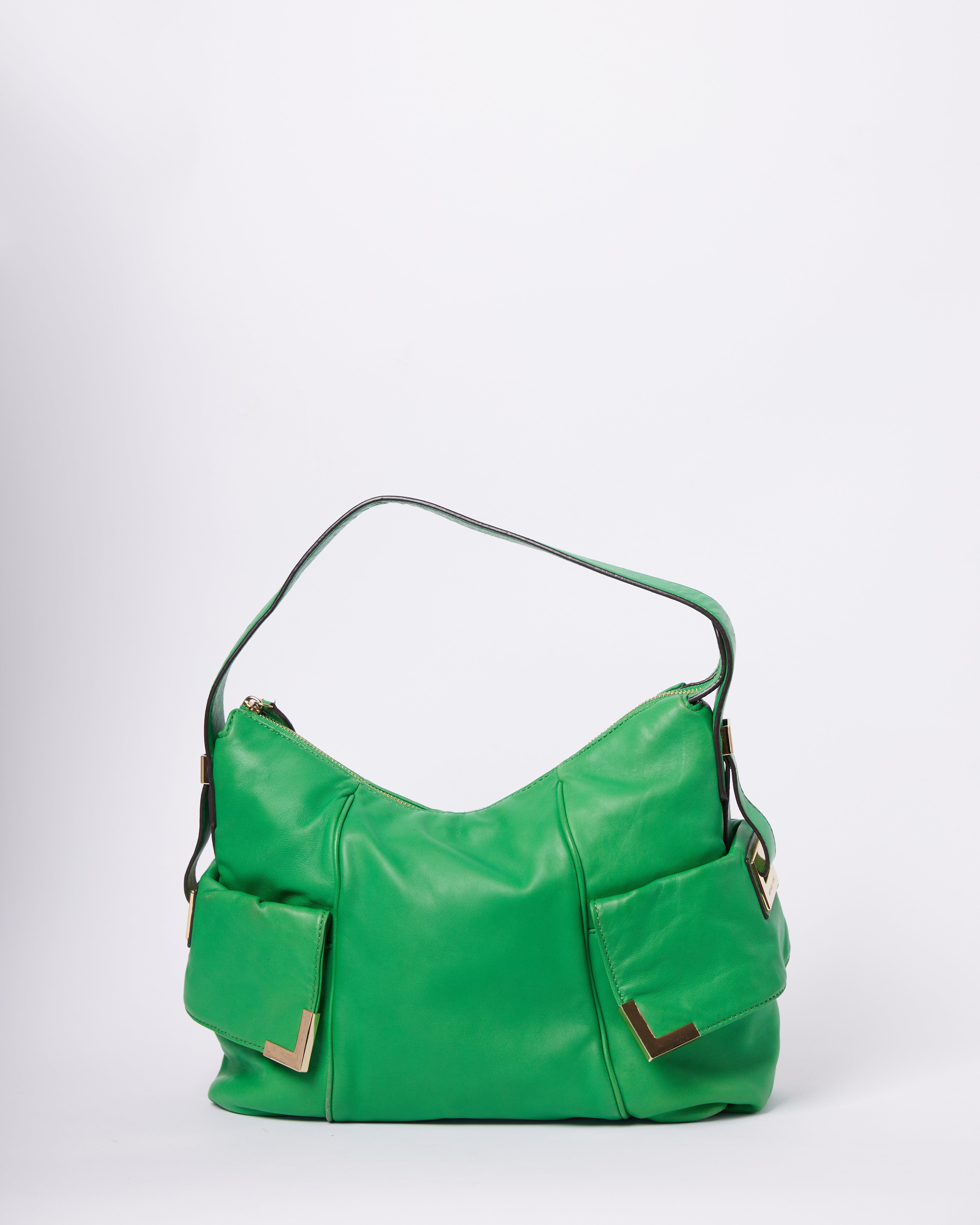 Michael Kors MK Green Leather Handbag