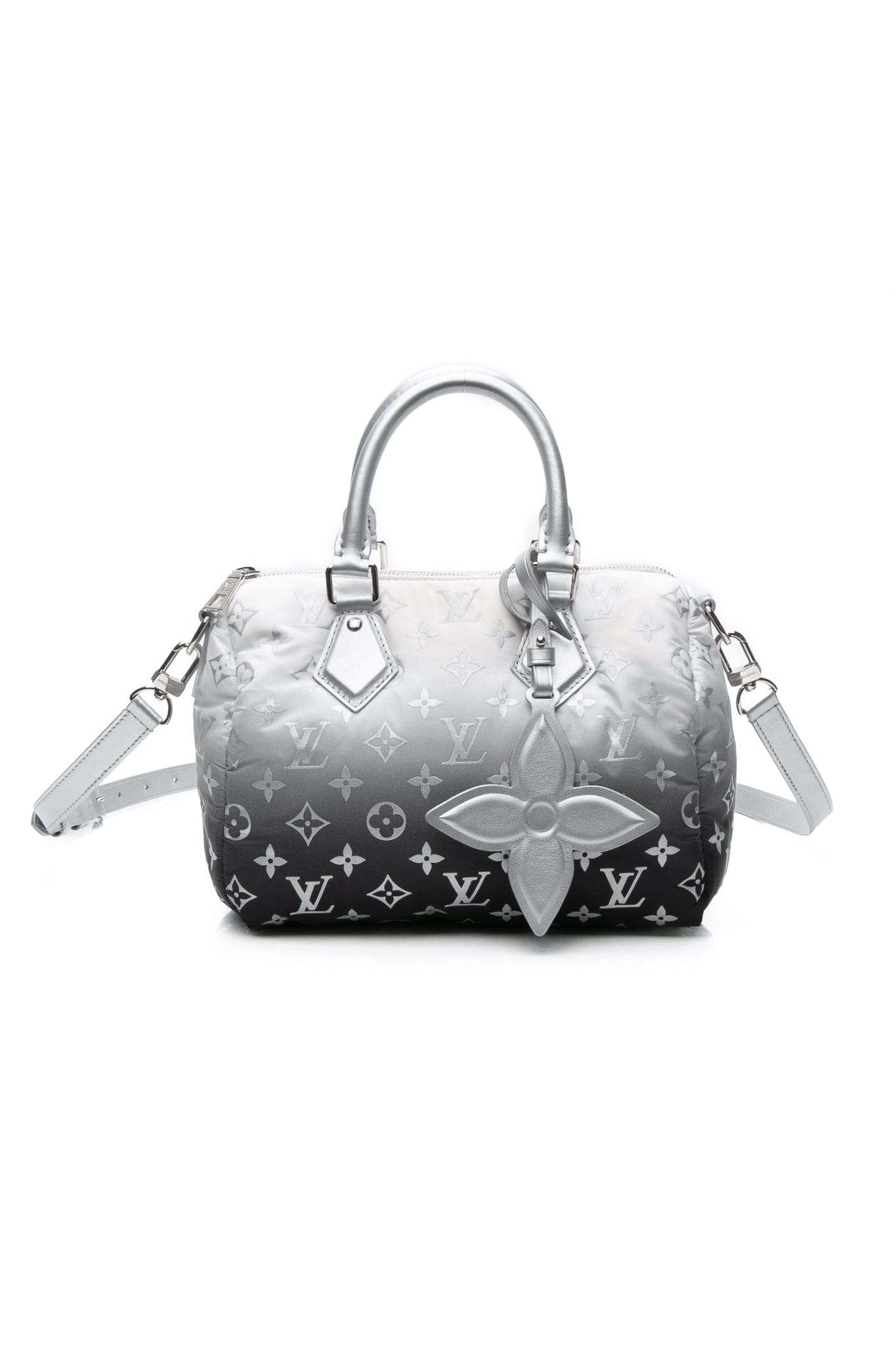 LOUIS VUITTON Snow Collection Frost Gradient Monogram Nylon Speedy Bandouliere 25