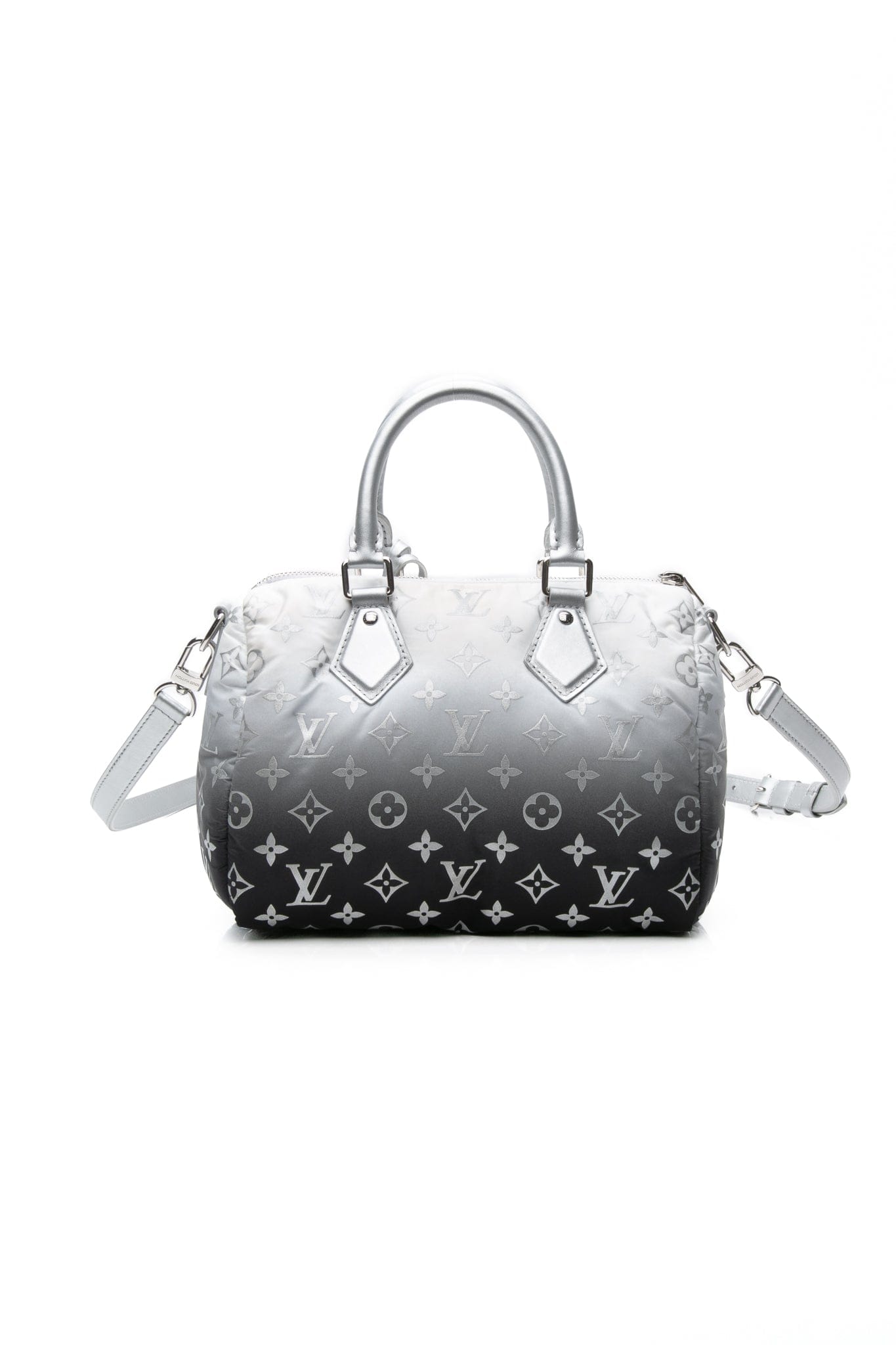 LOUIS VUITTON Snow Collection Frost Gradient Monogram Nylon Speedy Bandouliere 25