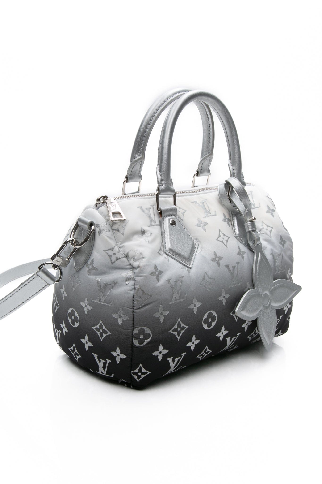 LOUIS VUITTON Snow Collection Frost Gradient Monogram Nylon Speedy Bandouliere 25