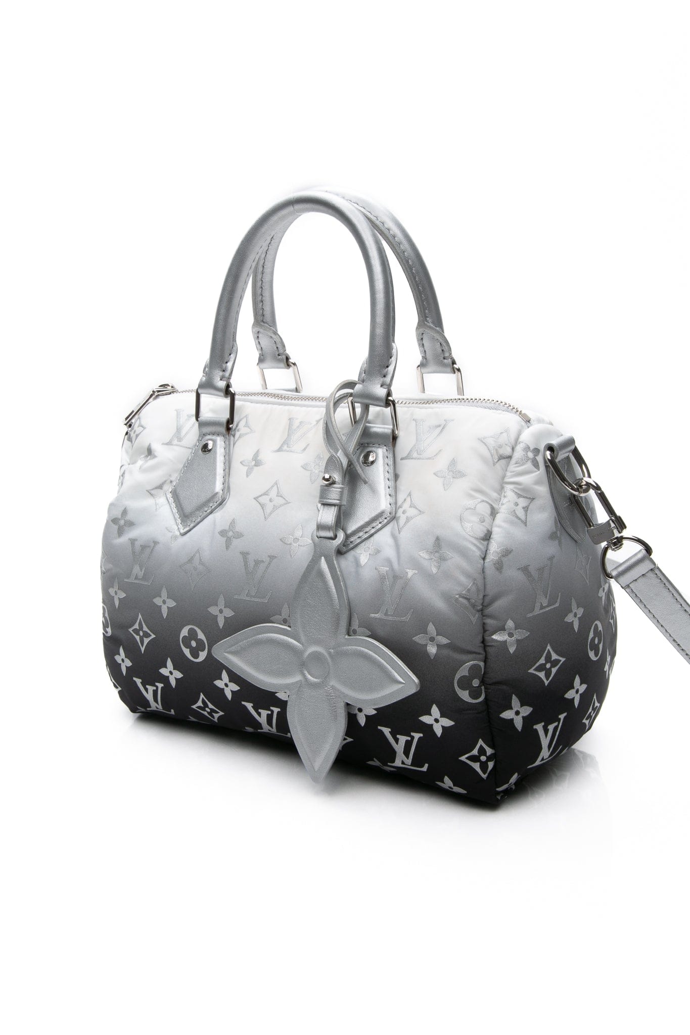 LOUIS VUITTON Snow Collection Frost Gradient Monogram Nylon Speedy Bandouliere 25