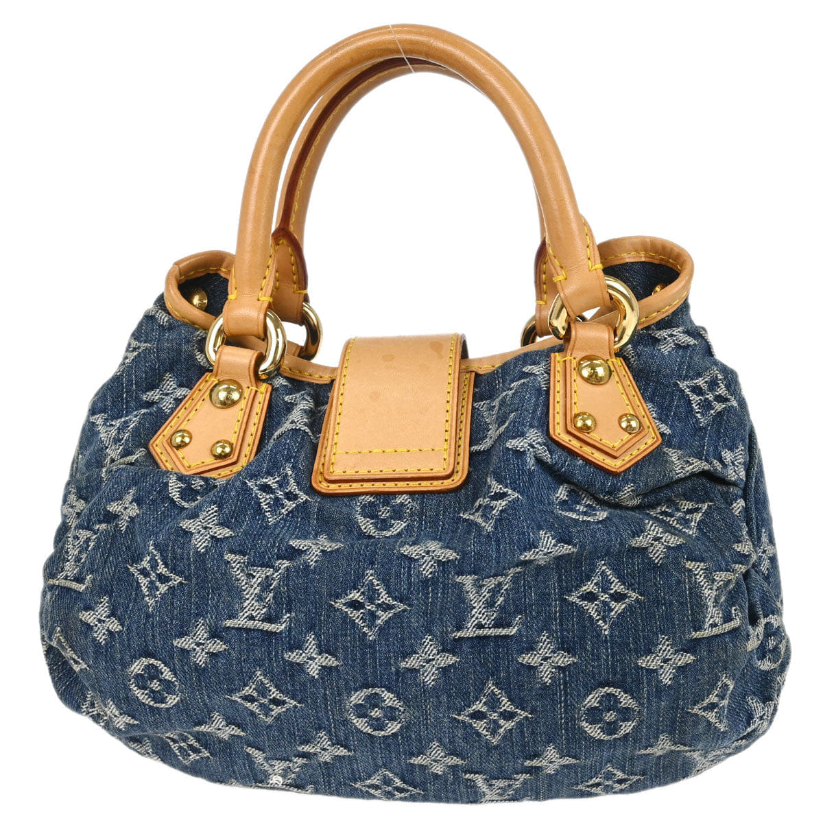 Louis Vuitton 2005 Blue Monogram Denim Pleaty Handbag M95020