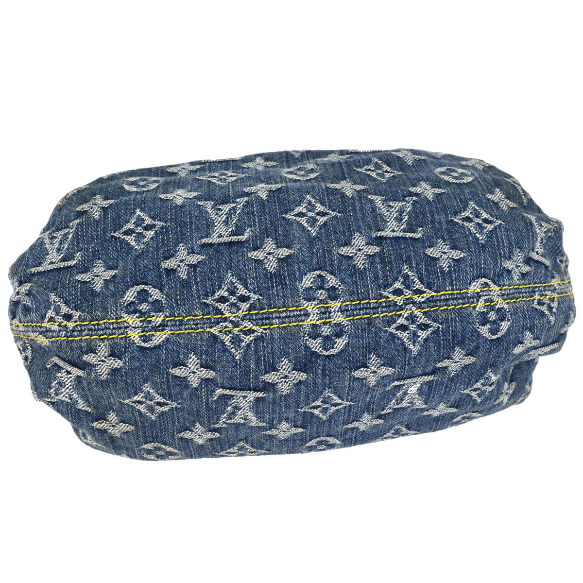 Louis Vuitton 2005 Blue Monogram Denim Pleaty Handbag M95020