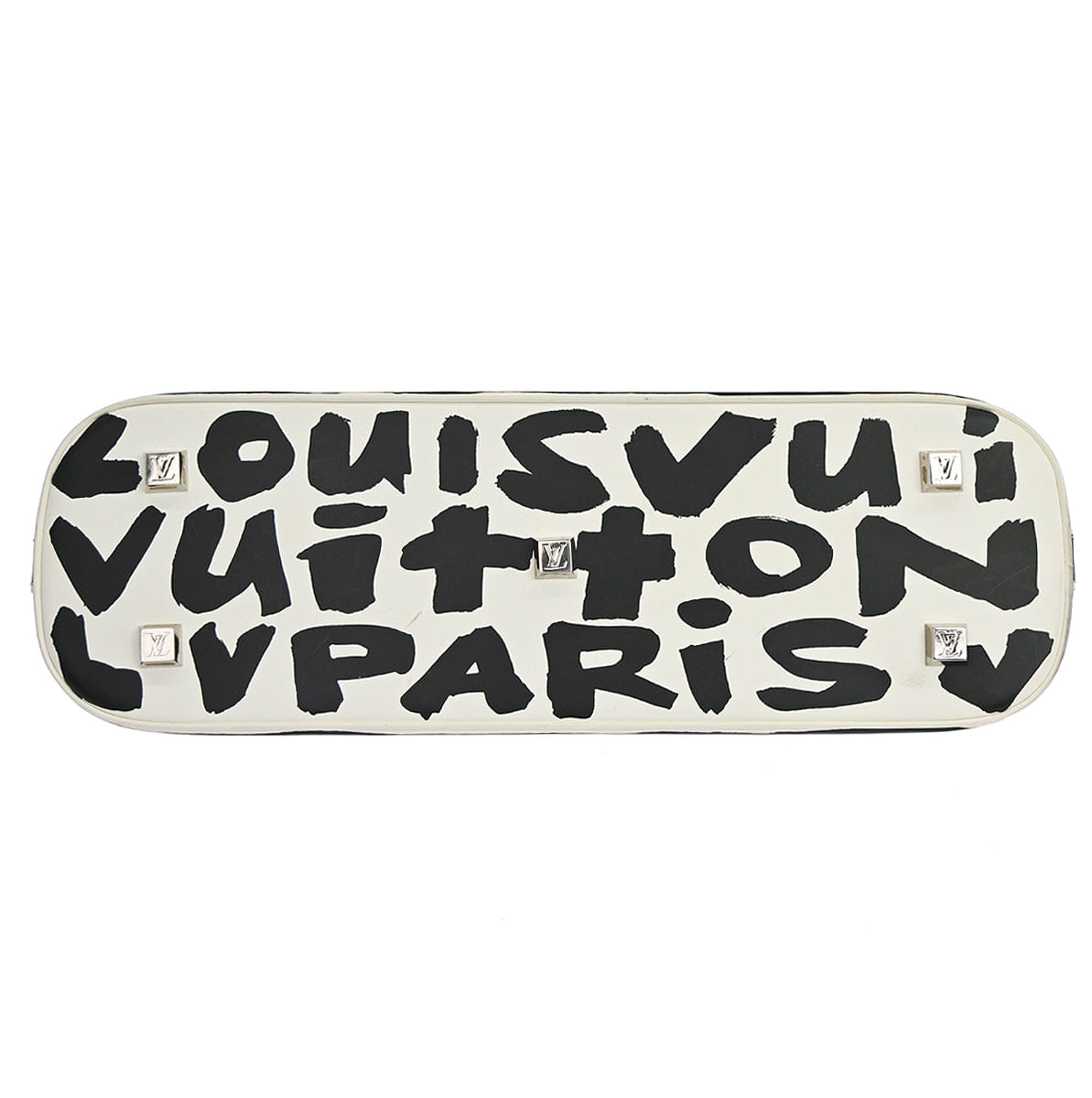 Louis Vuitton 2001 Black Graffiti Alma Horizontal Handbag M92175