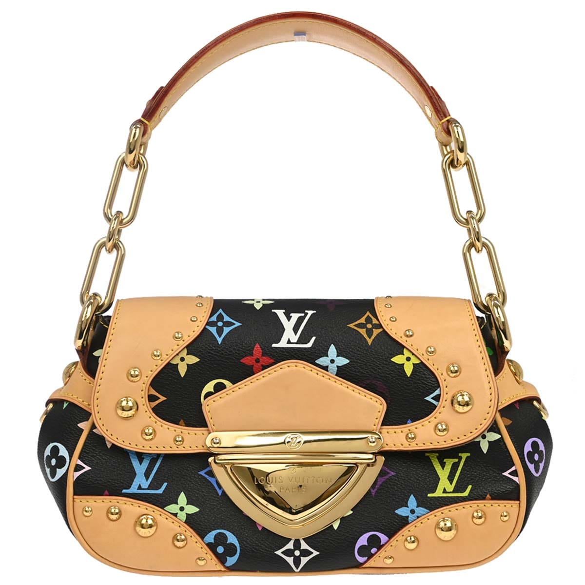 Louis Vuitton 2007 Black Monogram Multicolor Marilyn Handbag M40128