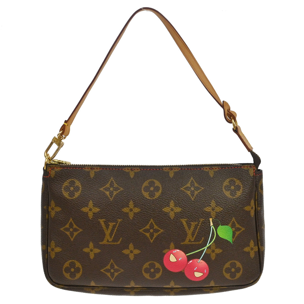 Louis Vuitton 2005 Monogram Cherry Pochette Accessoires Handbag M95008