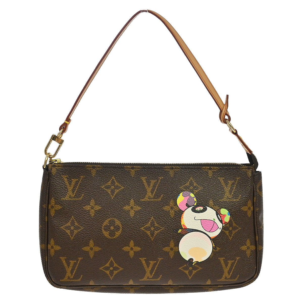 Louis Vuitton 2004 Monogram Panda Pochette Accessoires Handbag M51981