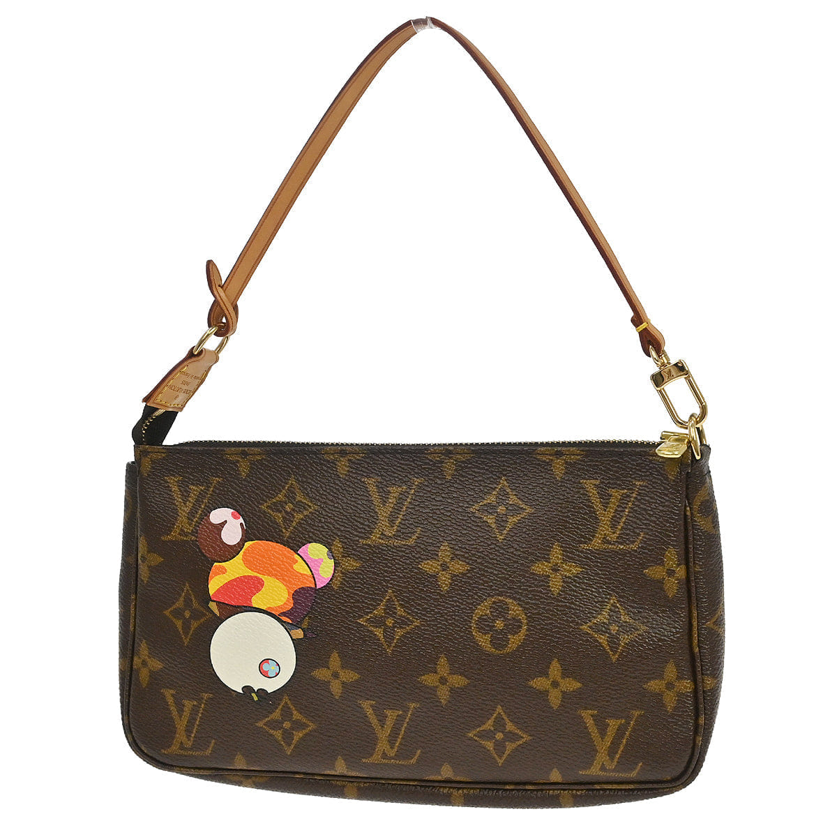 Louis Vuitton 2004 Monogram Panda Pochette Accessoires Handbag M51981