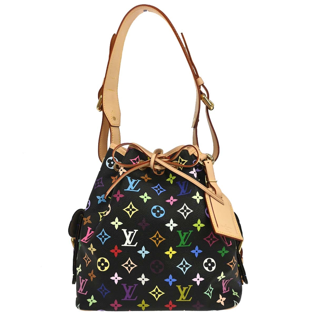 Louis Vuitton 2005 Black Monogram Multicolor Petite Noe Handbag M42230
