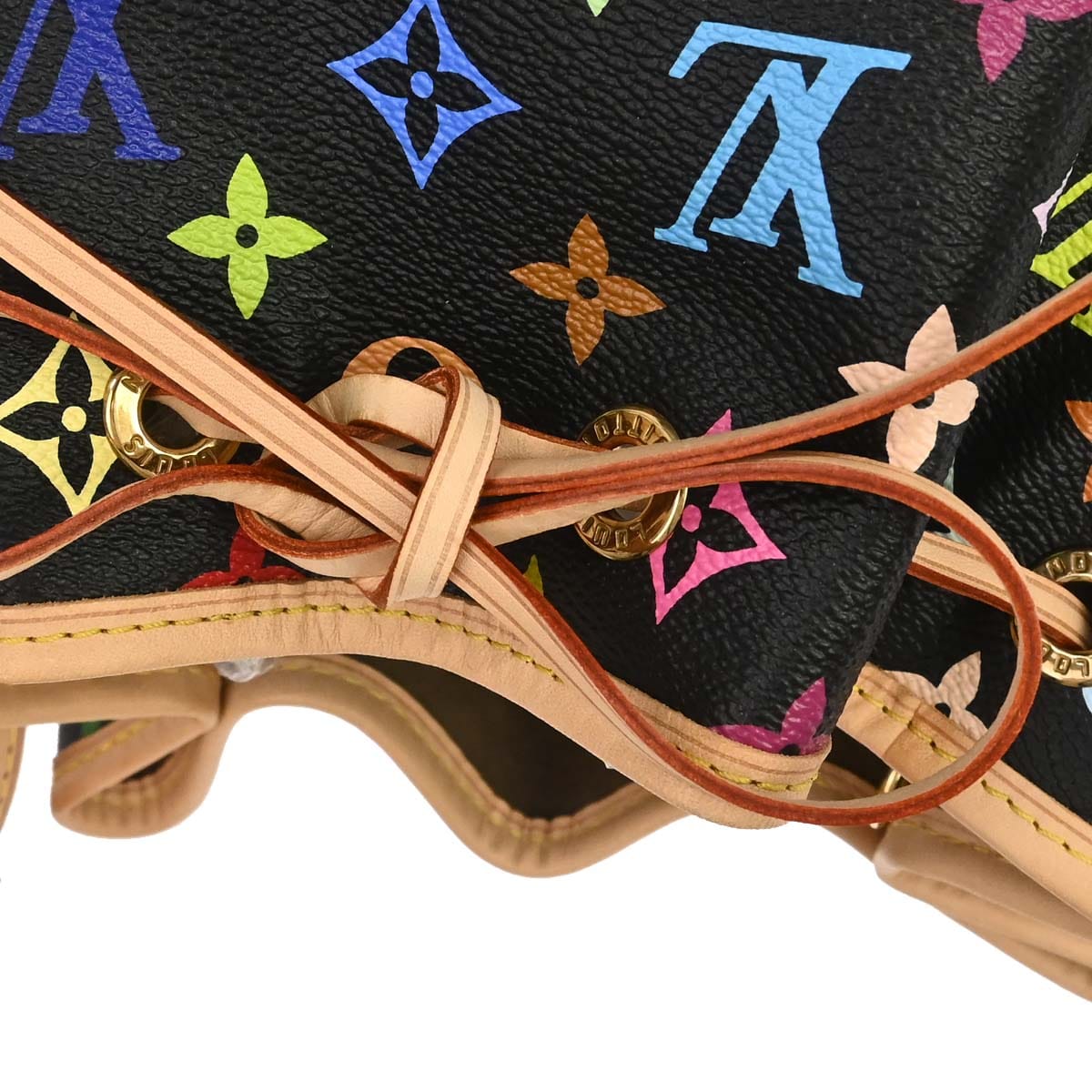 Louis Vuitton 2005 Black Monogram Multicolor Petite Noe Handbag M42230