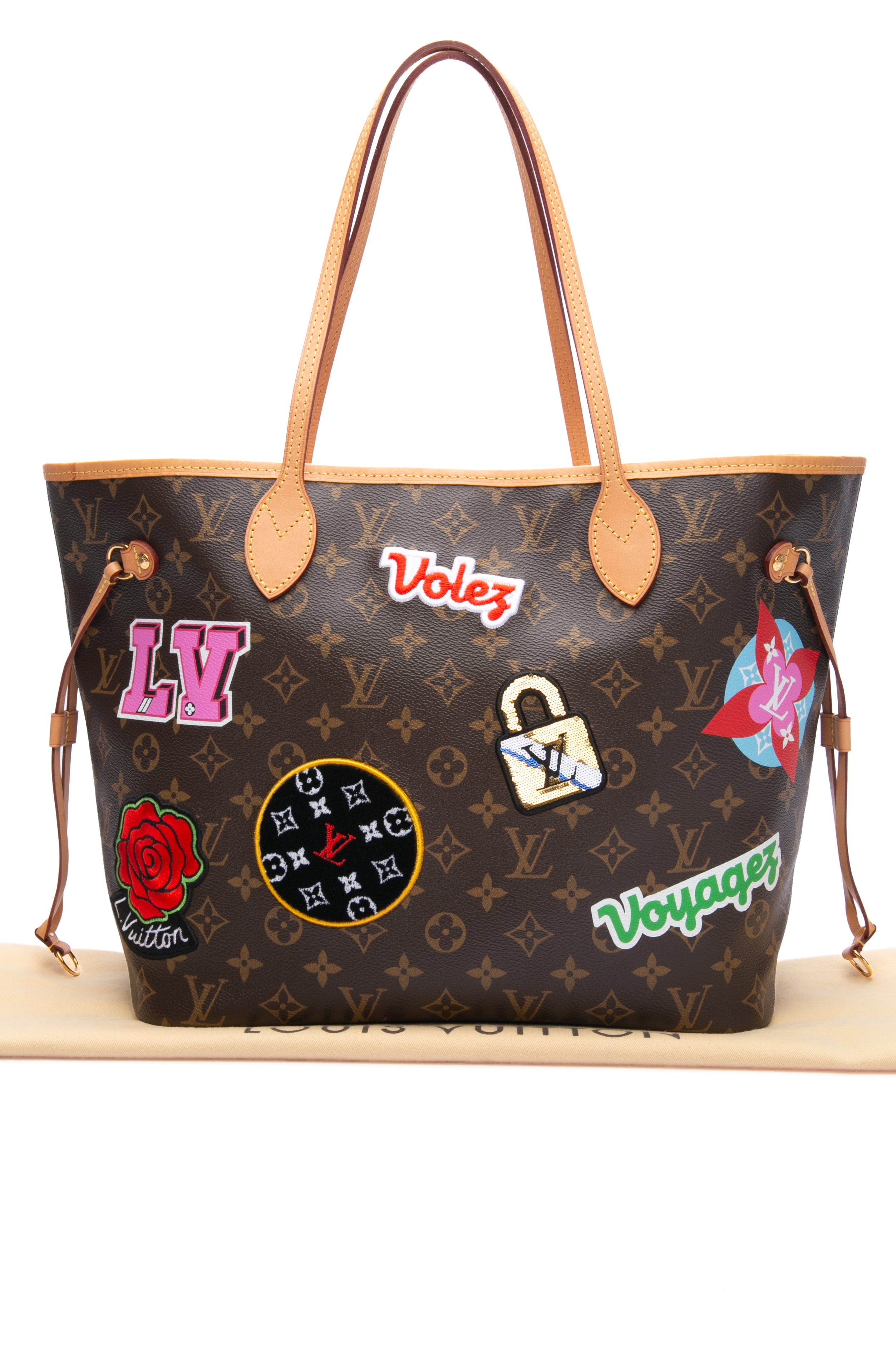 LOUIS VUITTON Monogram Patches Collection Neverfull MM