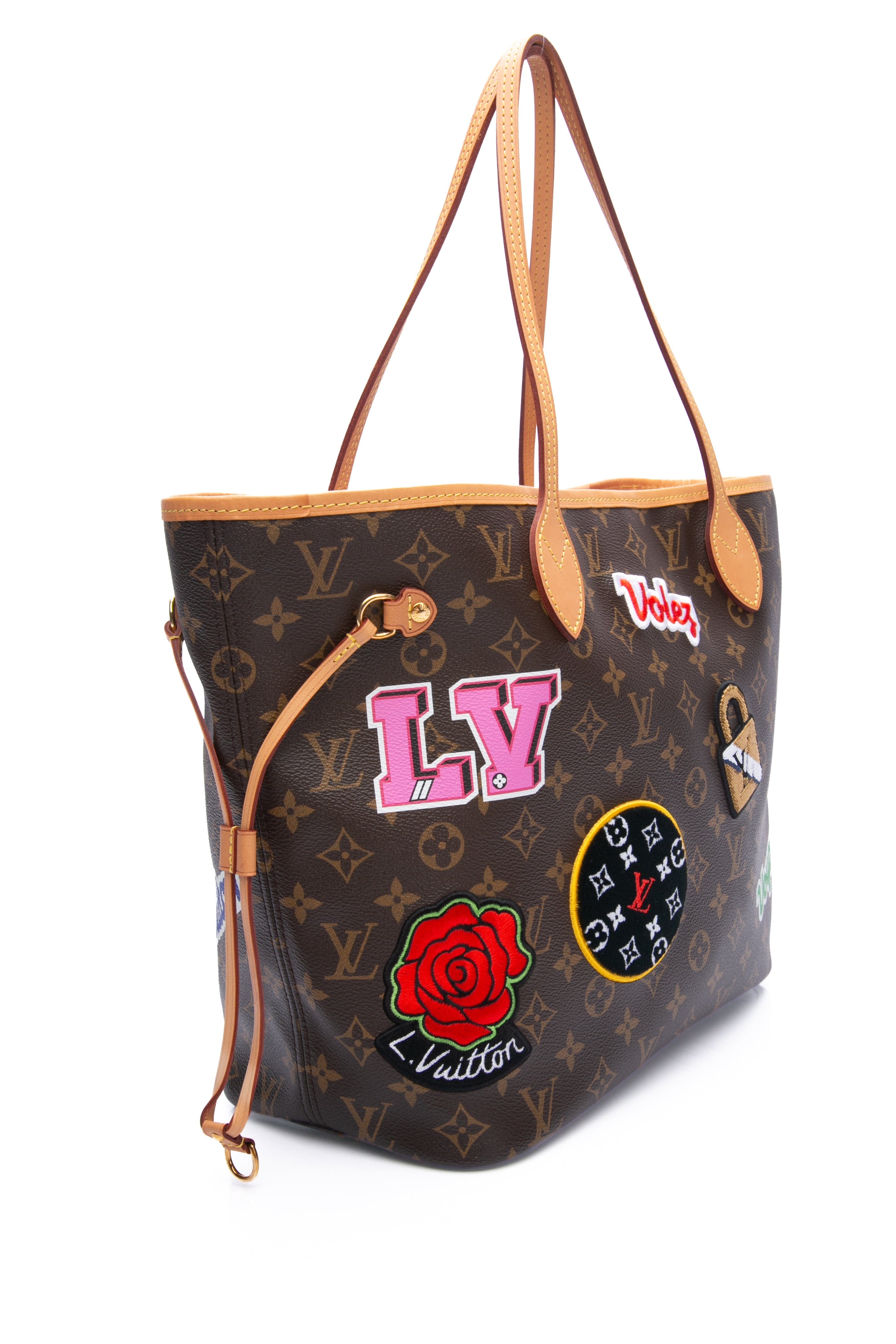 LOUIS VUITTON Monogram Patches Collection Neverfull MM