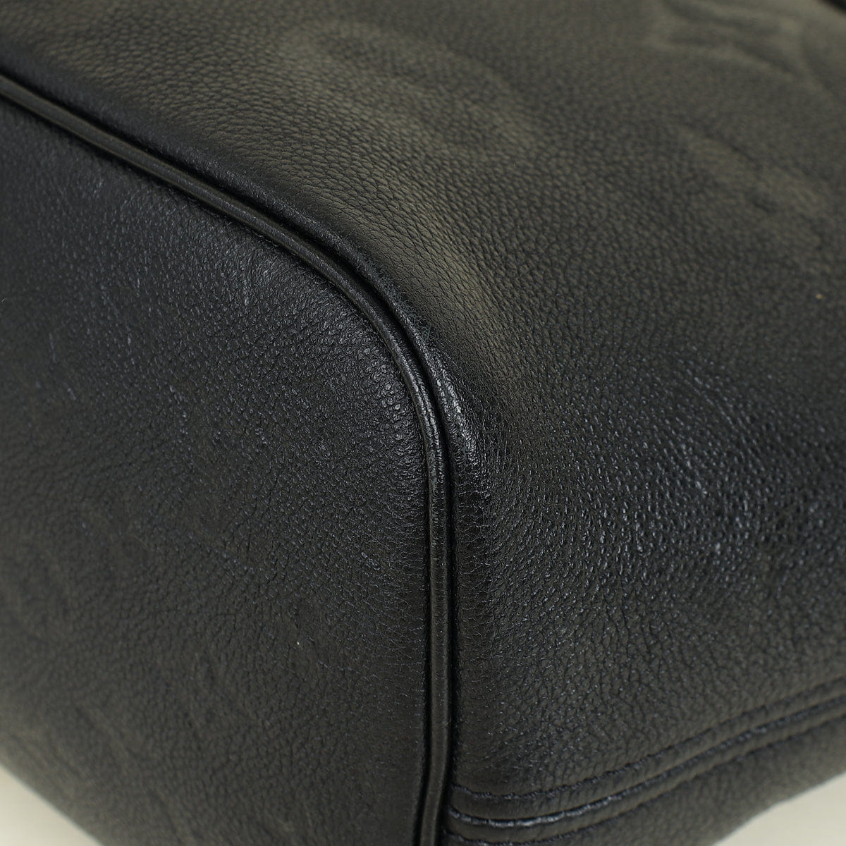 Louis Vuitton Black Monogram Giant Empreinte Neverfull MM Bag