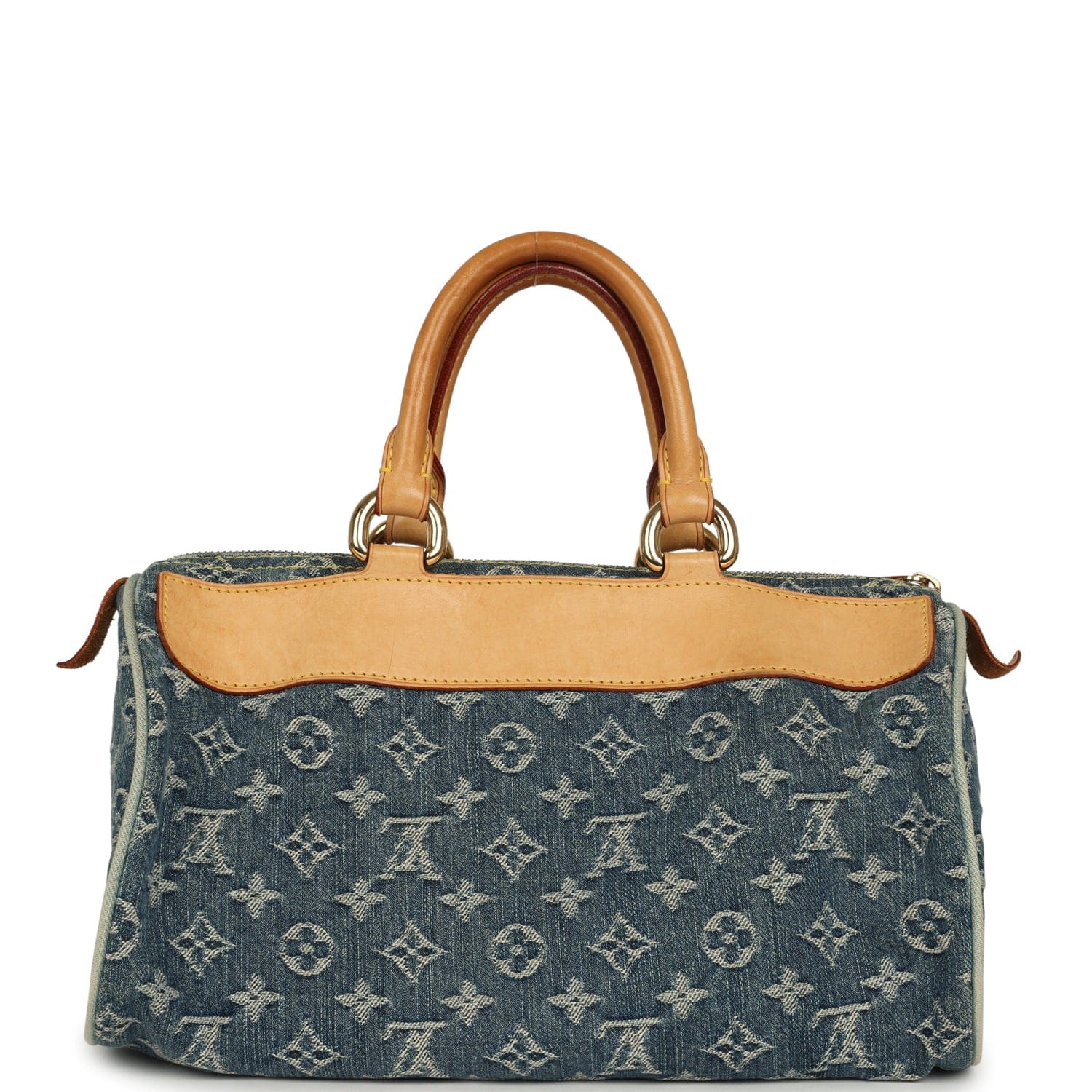 Louis Vuitton Vintage Louis Vuitton Neo Speedy Blue Denim Monogram Gold Hardware