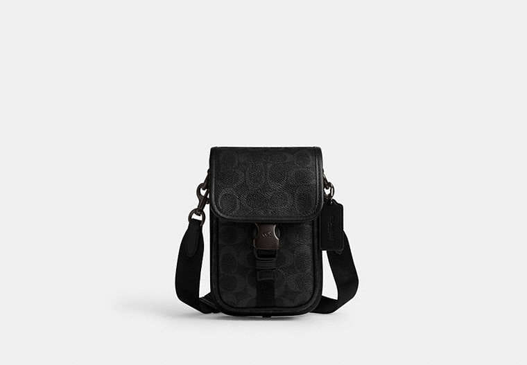 Coach League Phone Crossbody Bag In Signature Canvas
