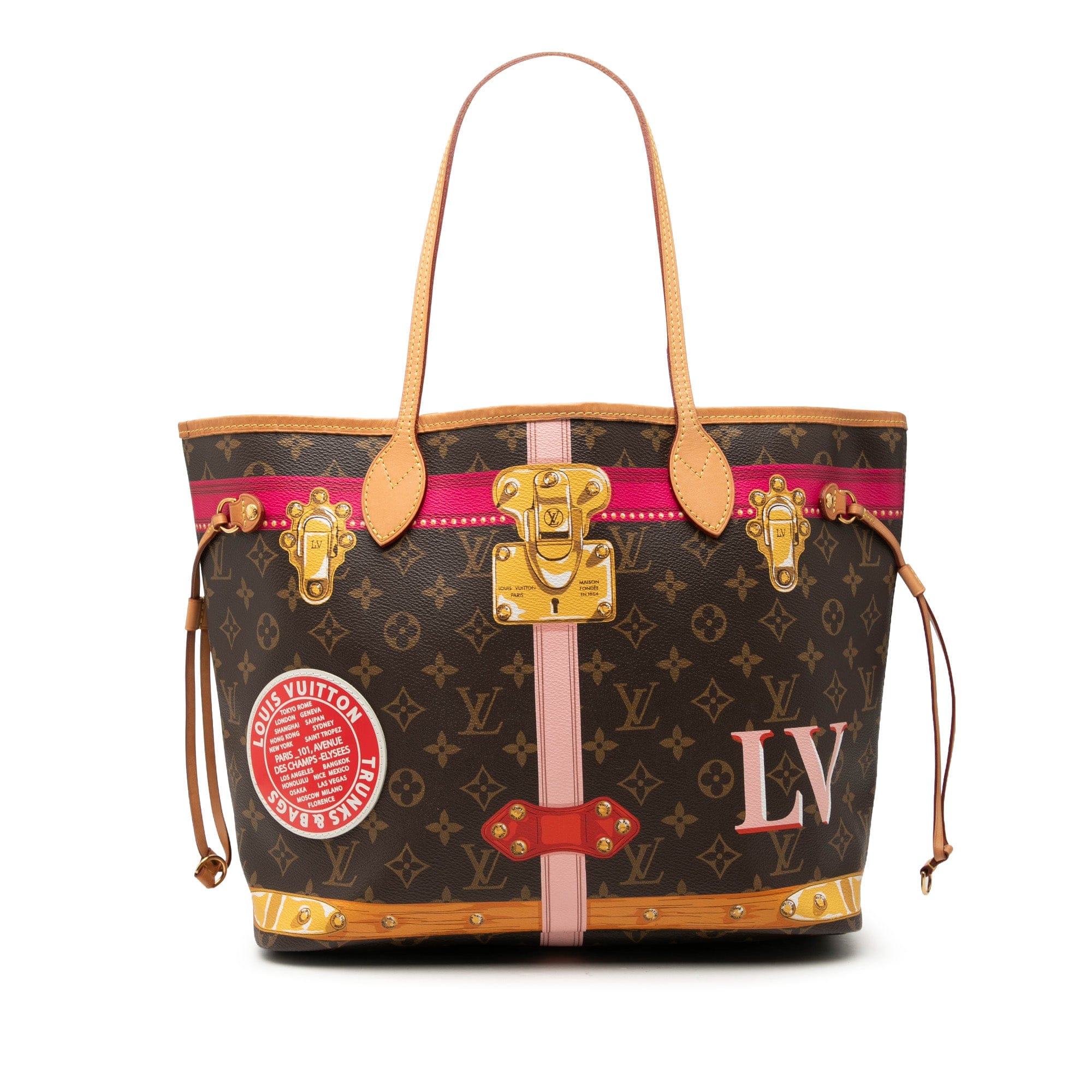 Louis Vuitton Monogram Summer Trunks Neverfull MM