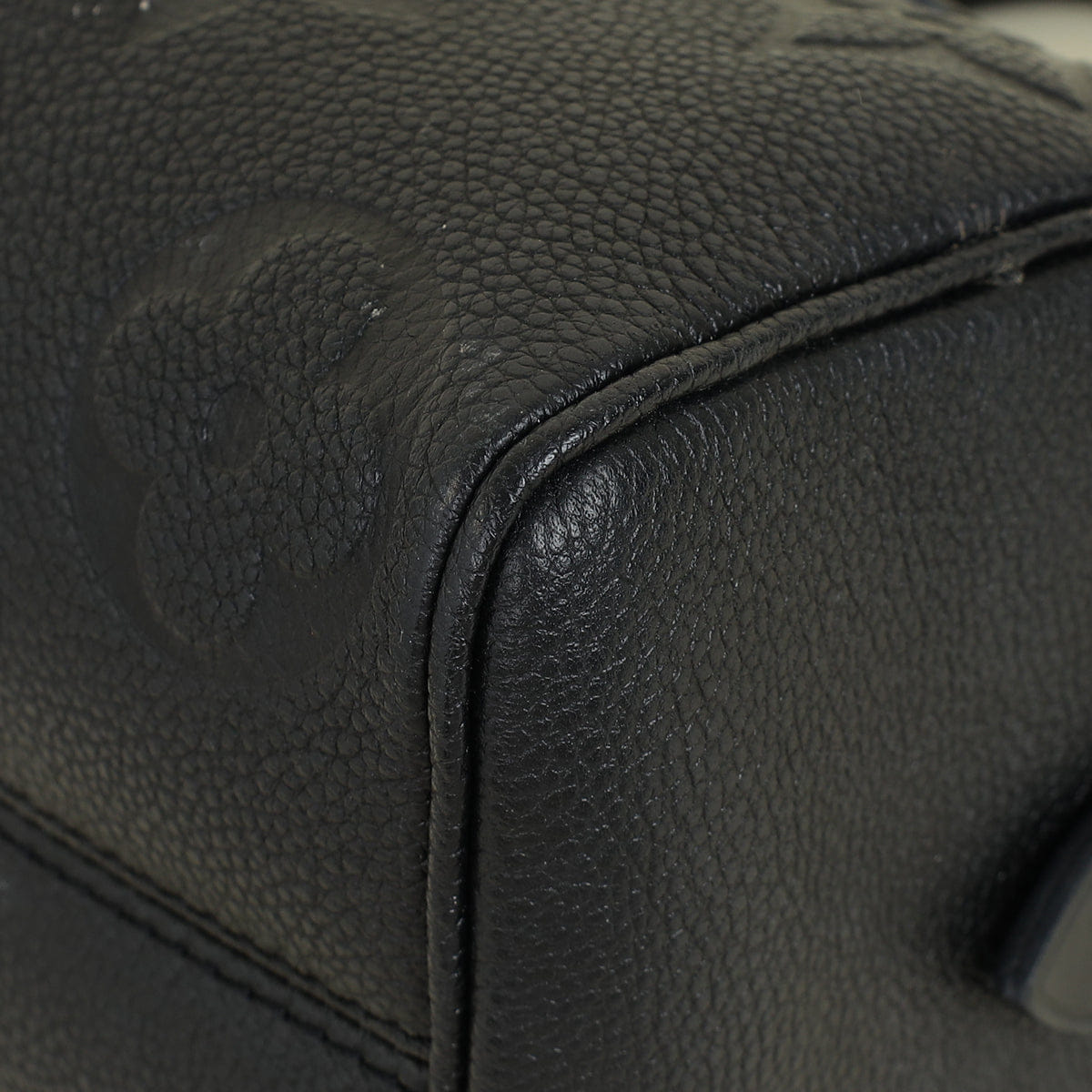 Louis Vuitton Black Monogram Giant Empreinte Speedy Bandouliere 20 Bag