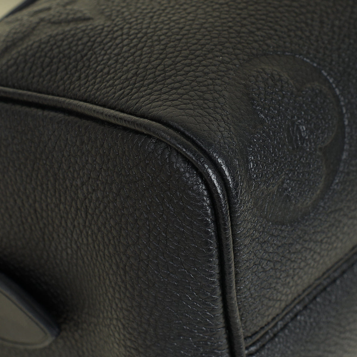 Louis Vuitton Black Monogram Giant Empreinte Speedy Bandouliere 20 Bag