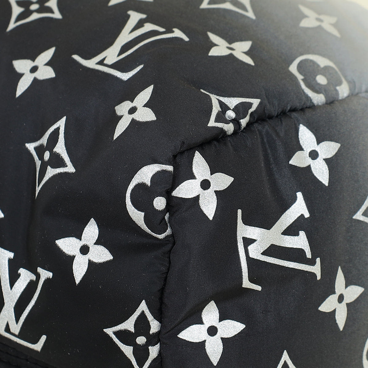 Louis Vuitton Frost Gardiant Silver Monogram Nylon Gradient Snow Speedy Bandouliere 25 Bag