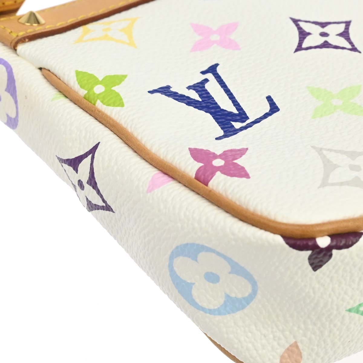 Louis Vuitton White Multicolor Pochette Accessoires 2way Shoulder Handbag M92649