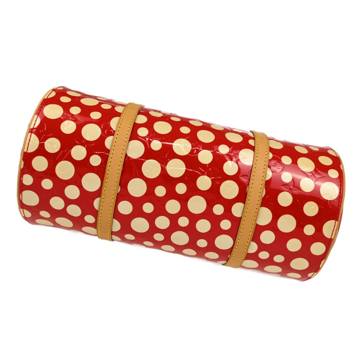 Louis Vuitton Yayoi Kusama 2012 Red Vernis Dot Infinity Papillon Handbag M91425