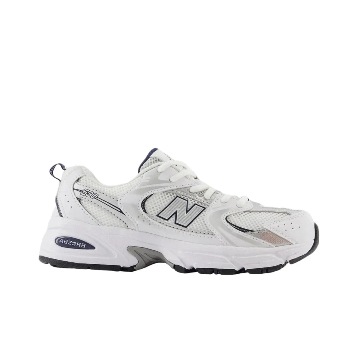 New Balance 530 White Silver Big Kids