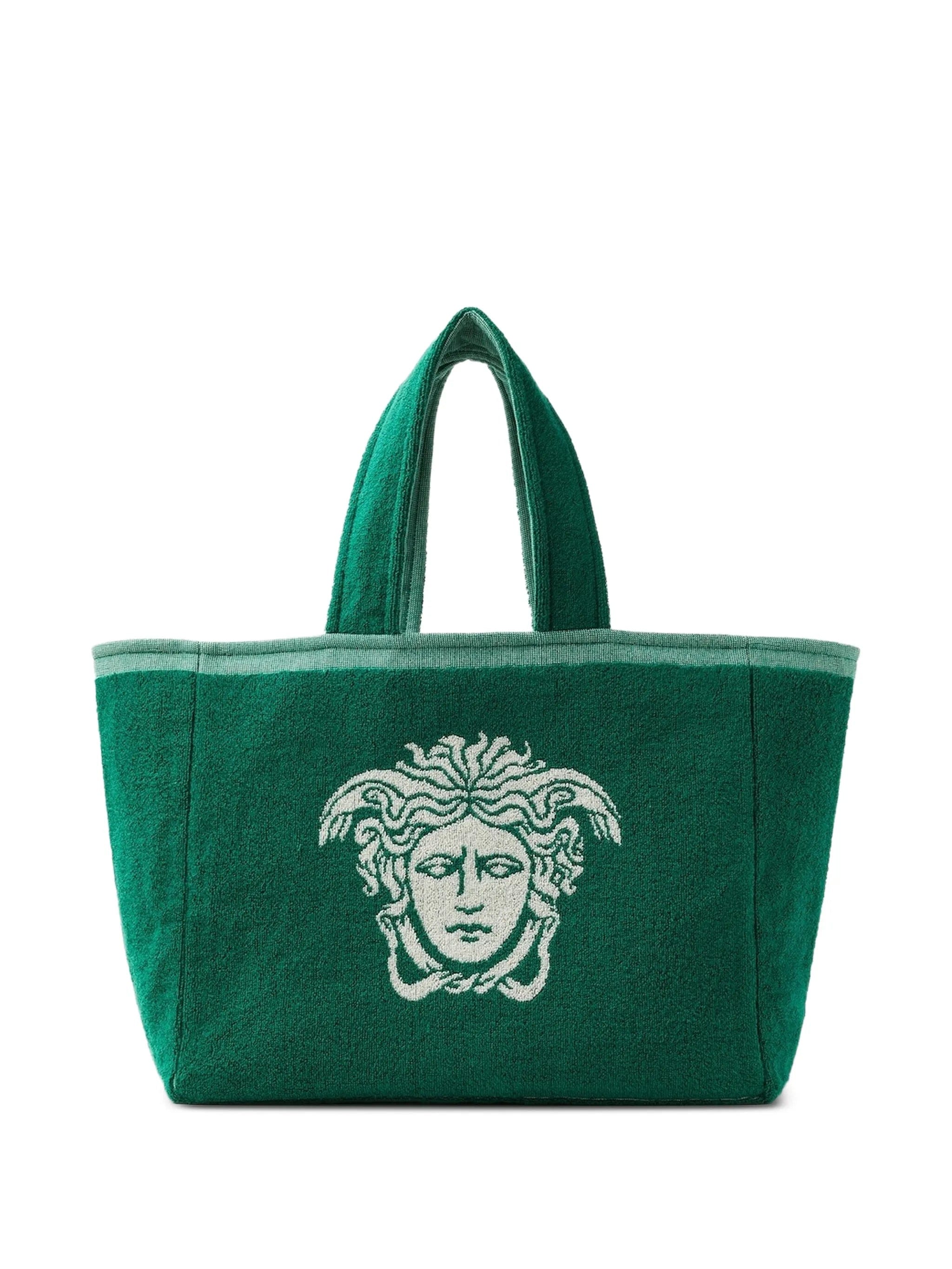 Versace Medusa - motif terry tote bag