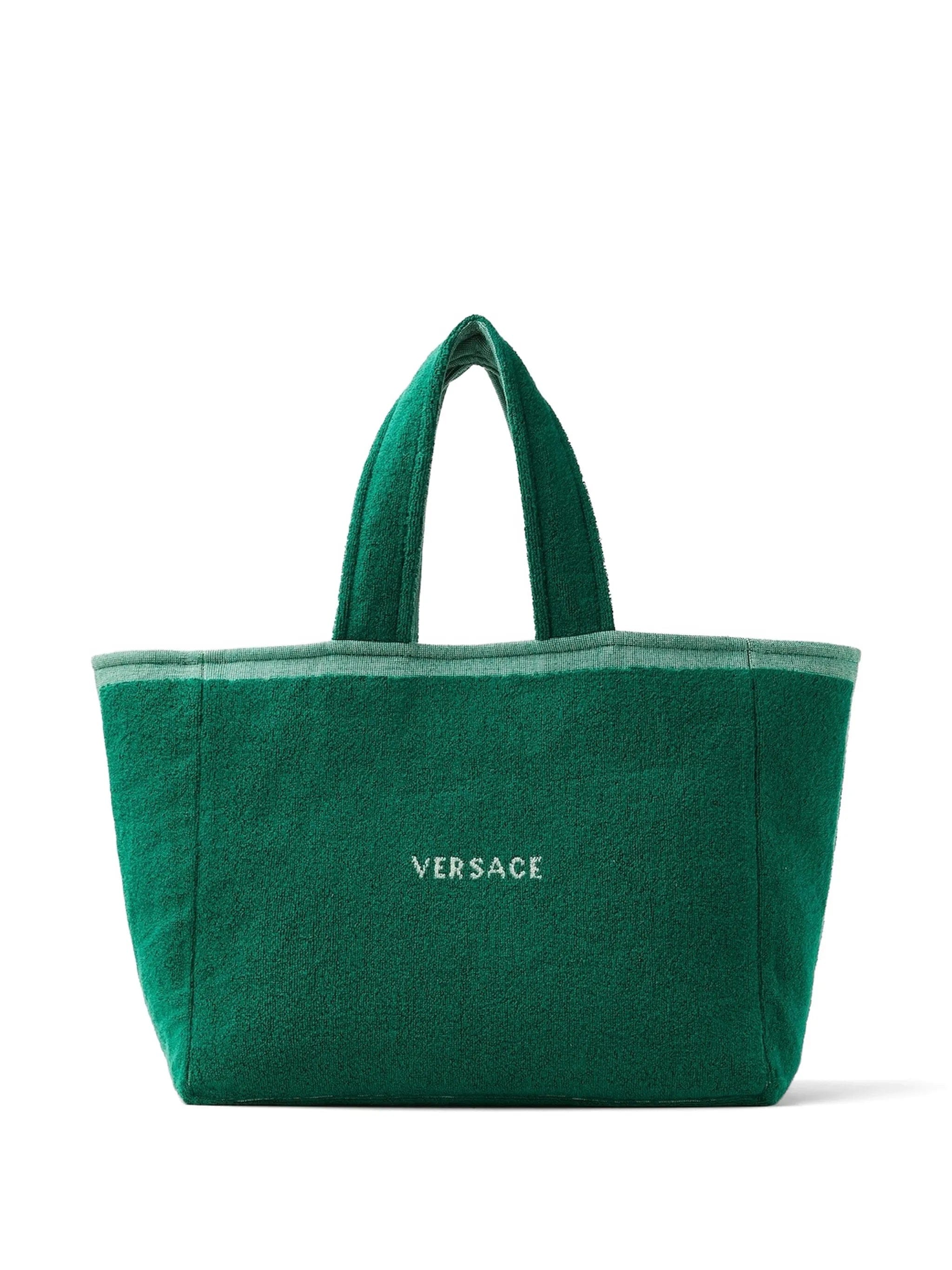 Versace Medusa - motif terry tote bag