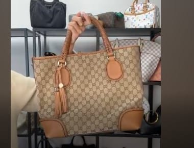 Gucci G26031644 Gucci Marrakech Tote GG Canvas
