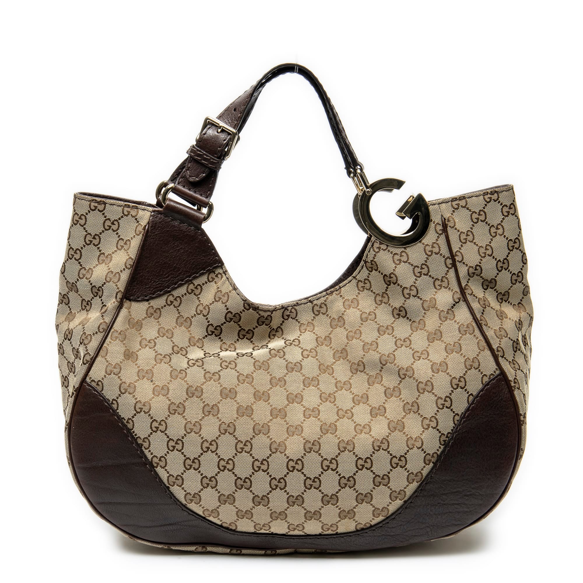 Gucci Beige/Brown Canvas Charlotte Tote ABC4457
