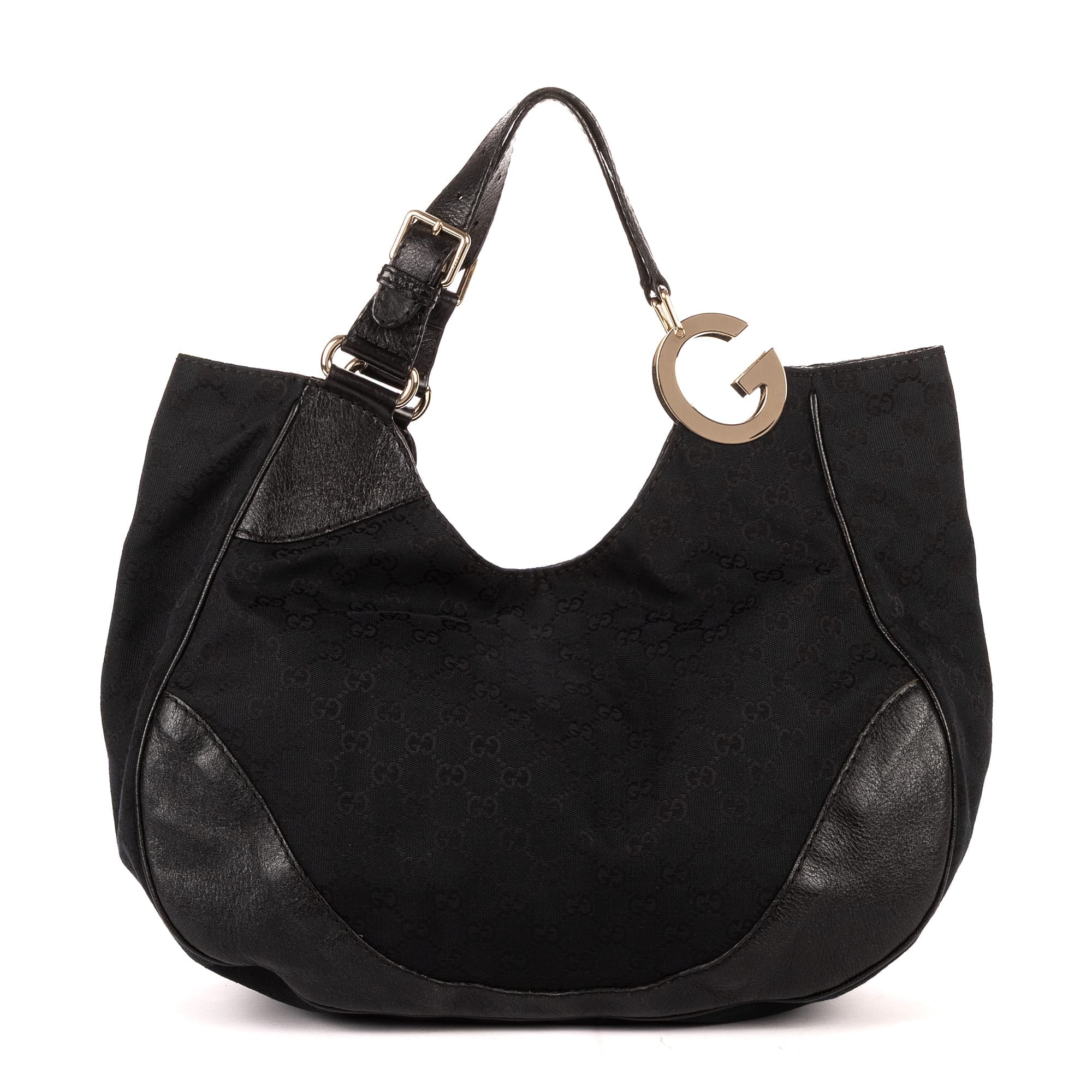 Gucci Black Canvas Charlotte Tote ABC2115