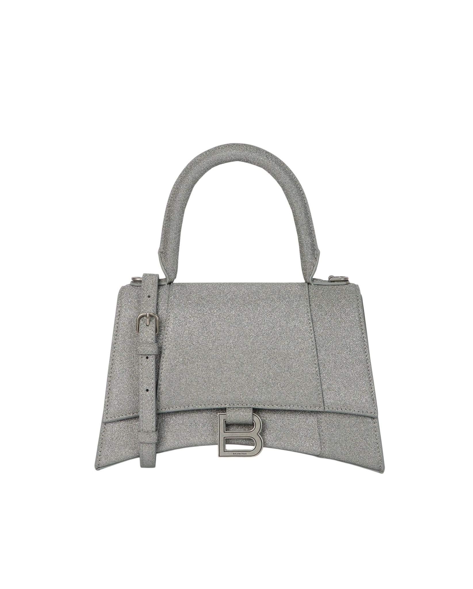 Balenciaga Womens Glitter Hourglass Handbag
