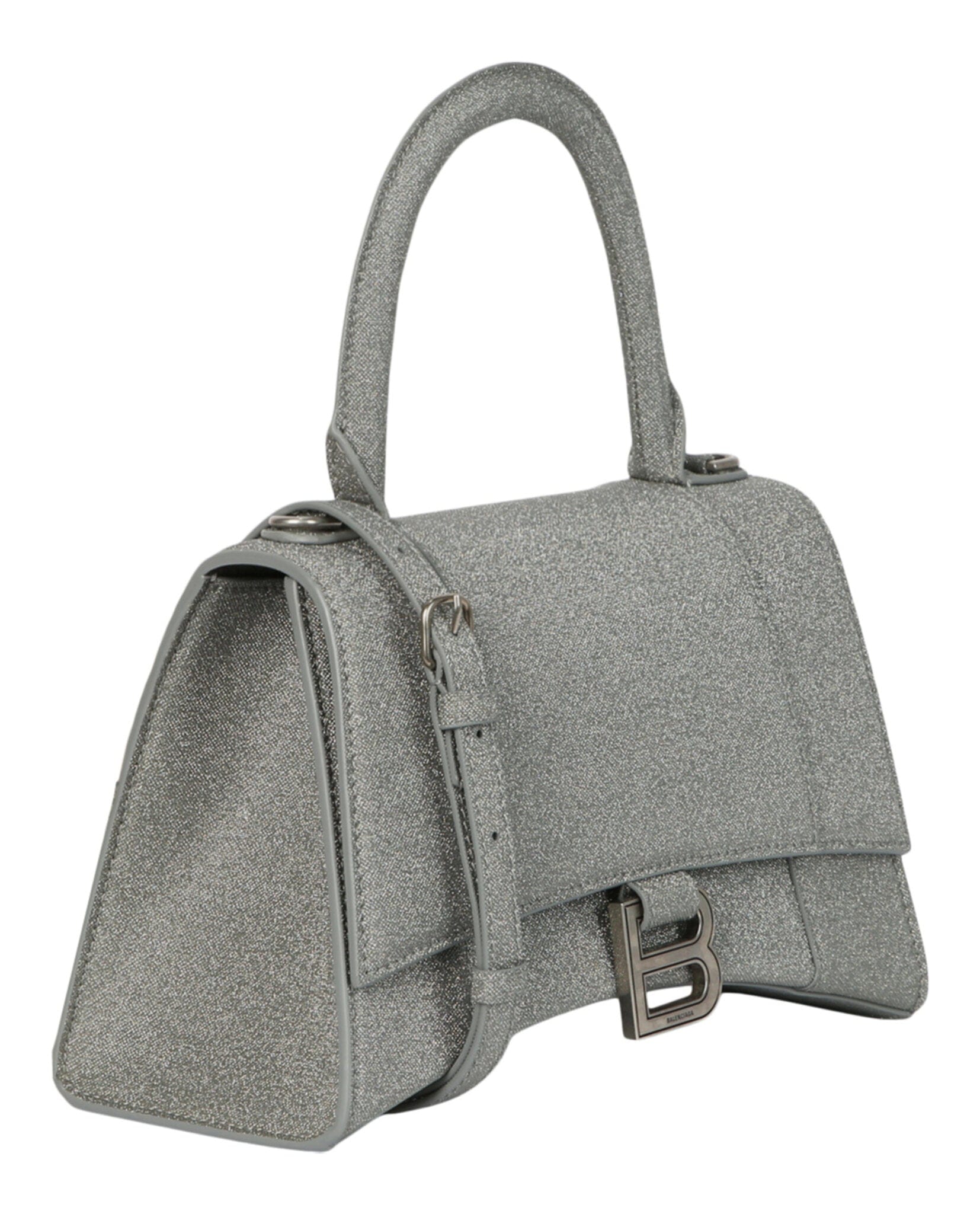 Balenciaga Womens Glitter Hourglass Handbag