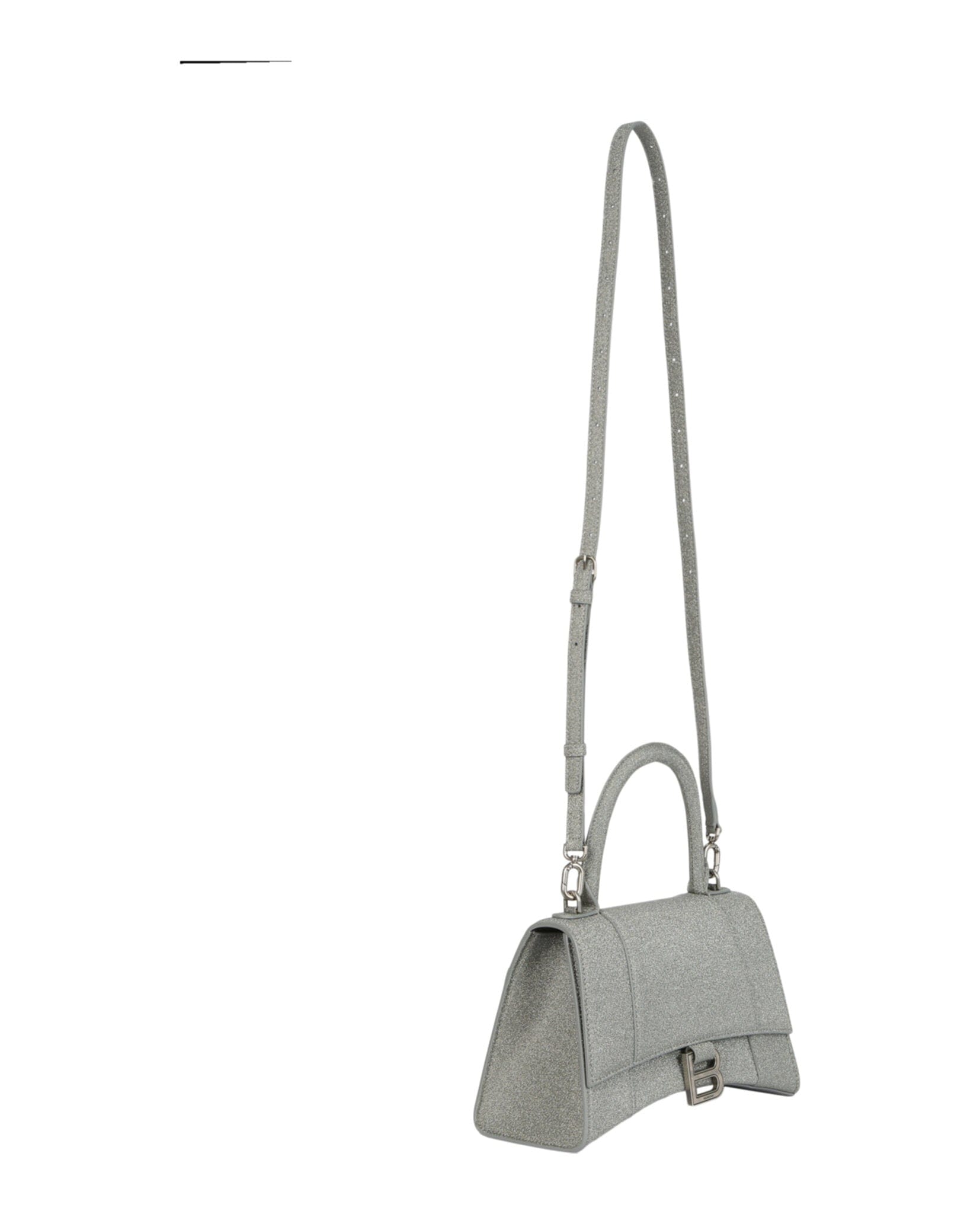 Balenciaga Womens Glitter Hourglass Handbag