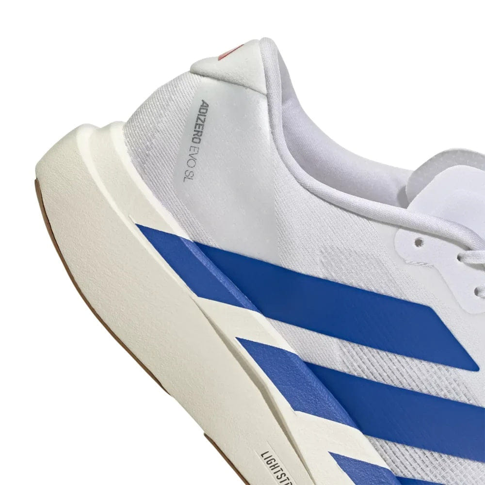adidas ADIZERO EVO SL - CLOUD WHITE / ROYAL BLUE / PURE RUBY
