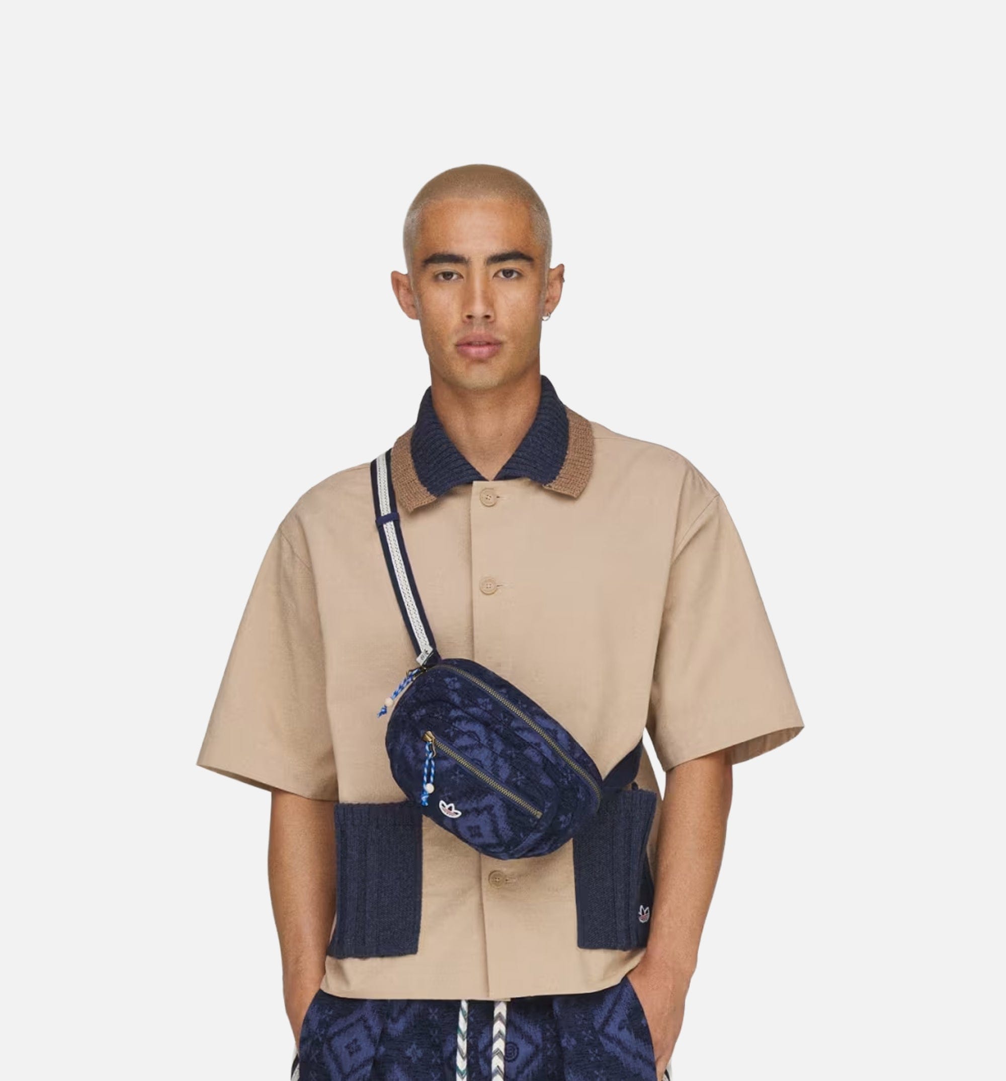 adidas CLOT Waist By Edison Chen Mens Bag - Night Indigo/Tech Indigo