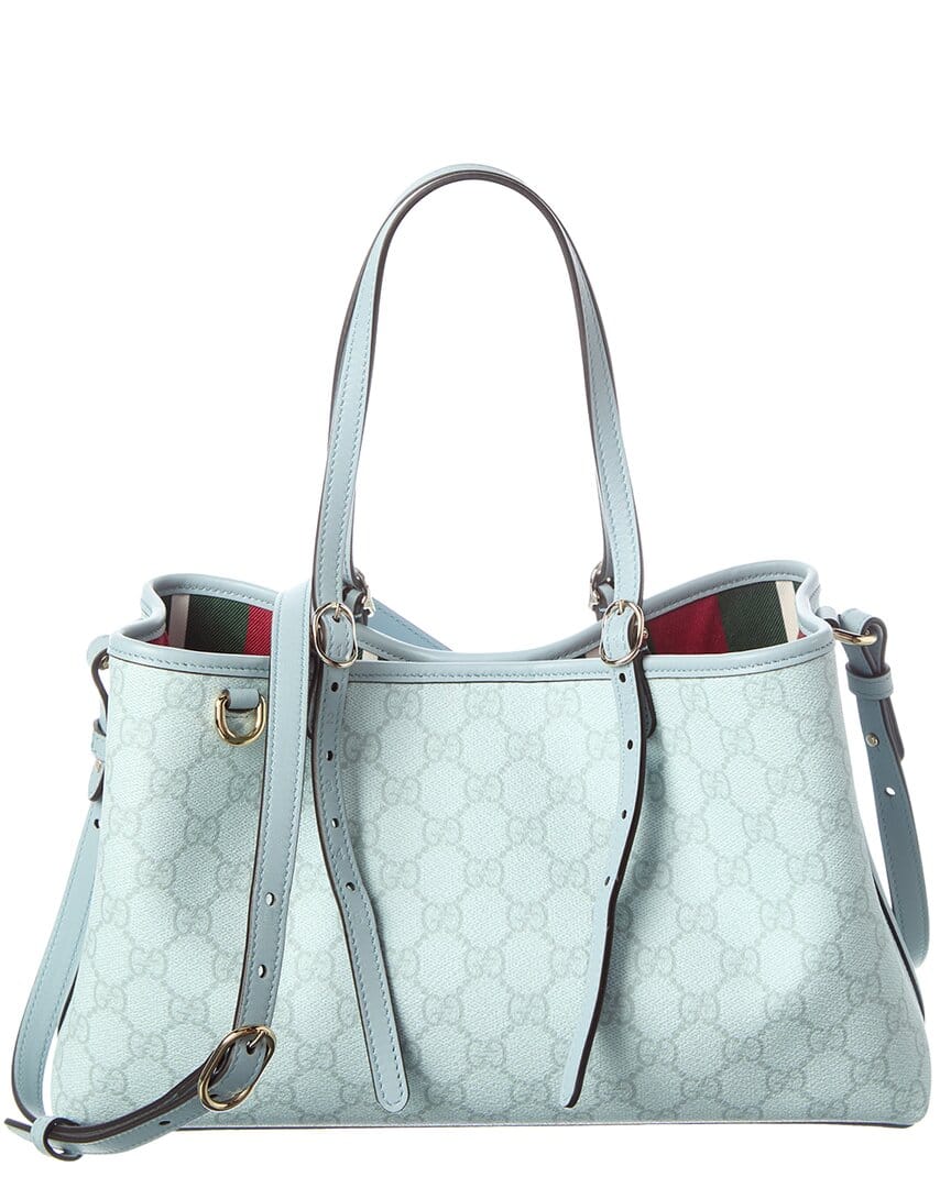 Gucci Medium Gg Supreme Canvas & Leather Tote