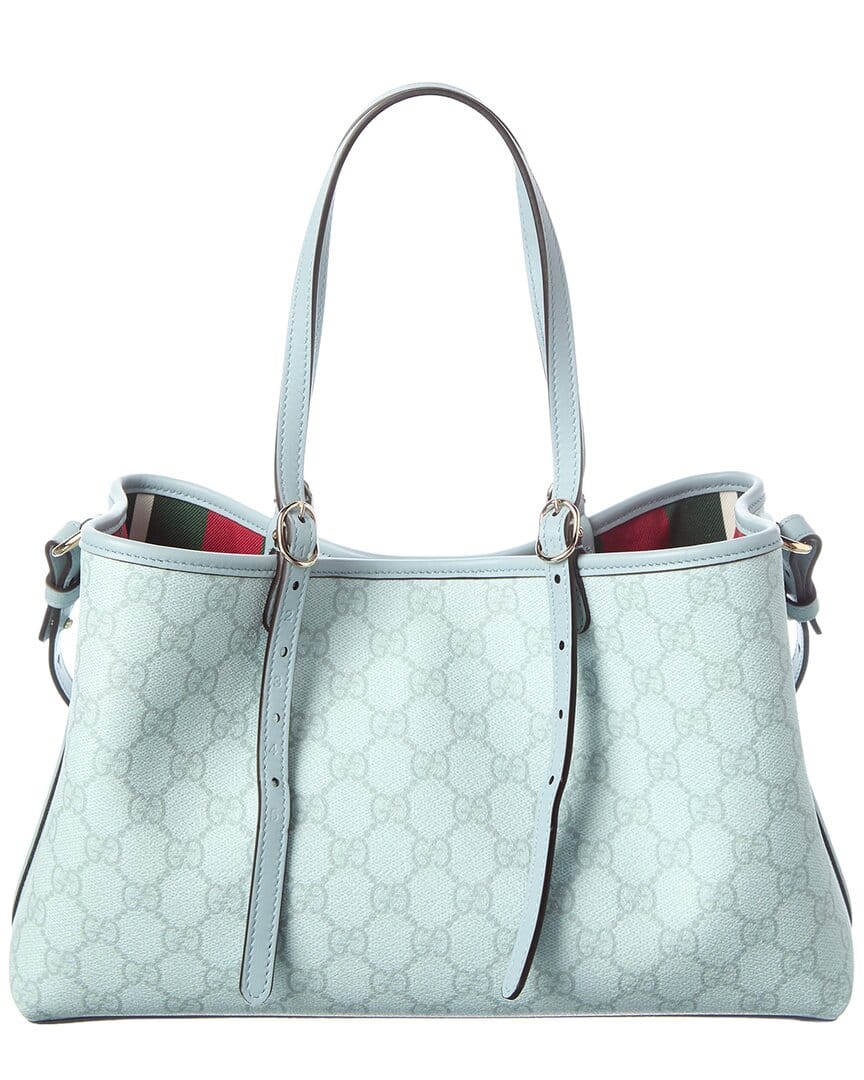 Gucci Medium Gg Supreme Canvas & Leather Tote