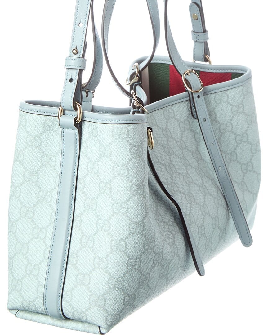 Gucci Medium Gg Supreme Canvas & Leather Tote
