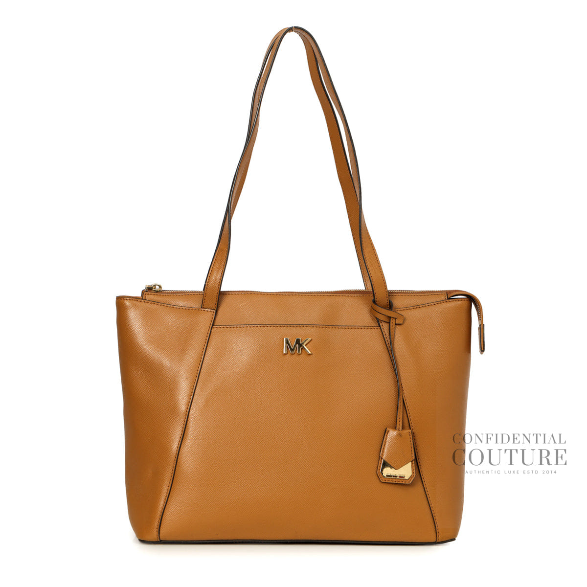 Michael Kors Tan Maddie Medium Leather Tote Bag