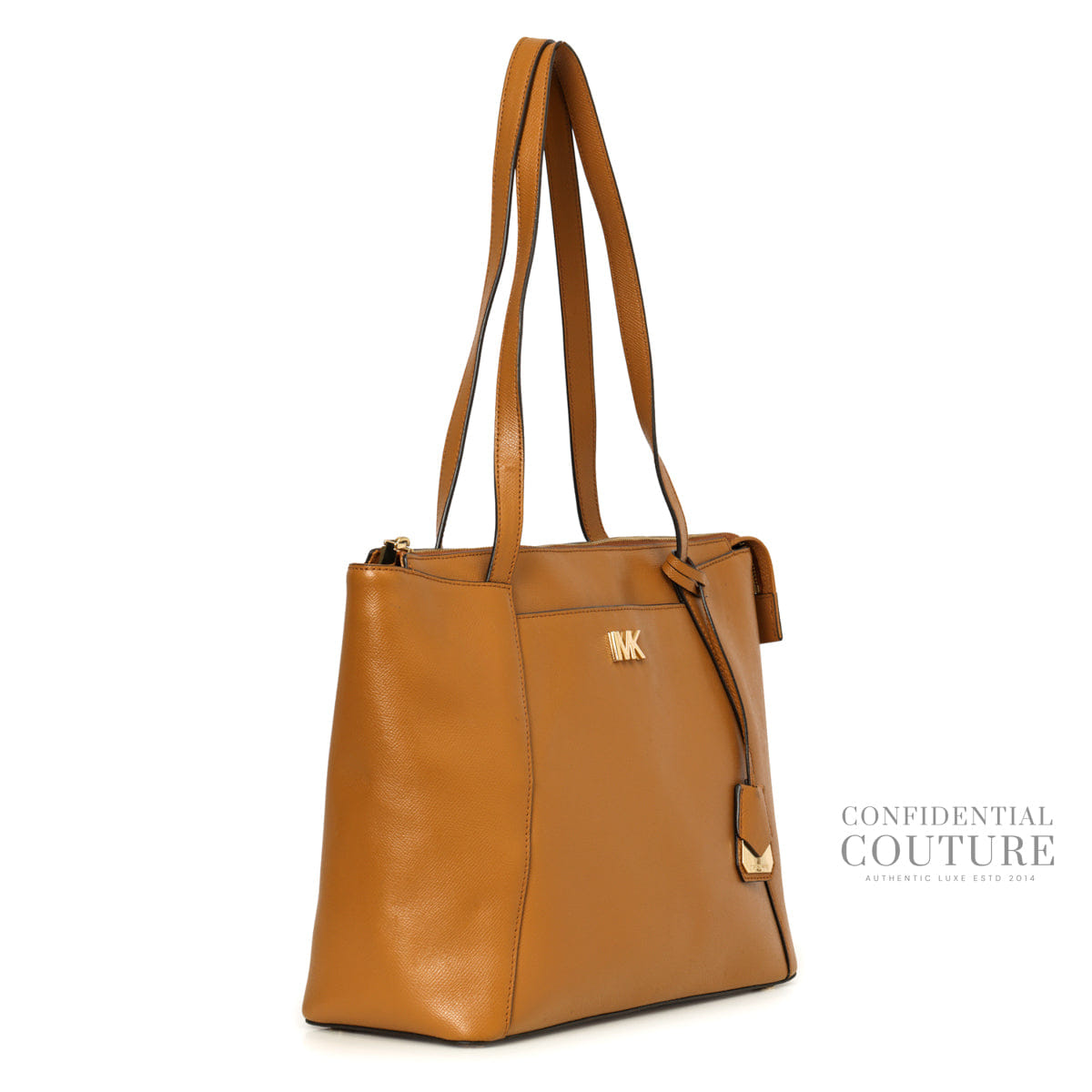 Michael Kors Tan Maddie Medium Leather Tote Bag