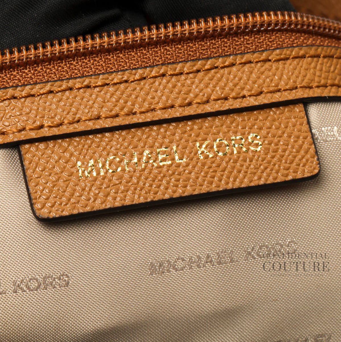 Michael Kors Tan Maddie Medium Leather Tote Bag