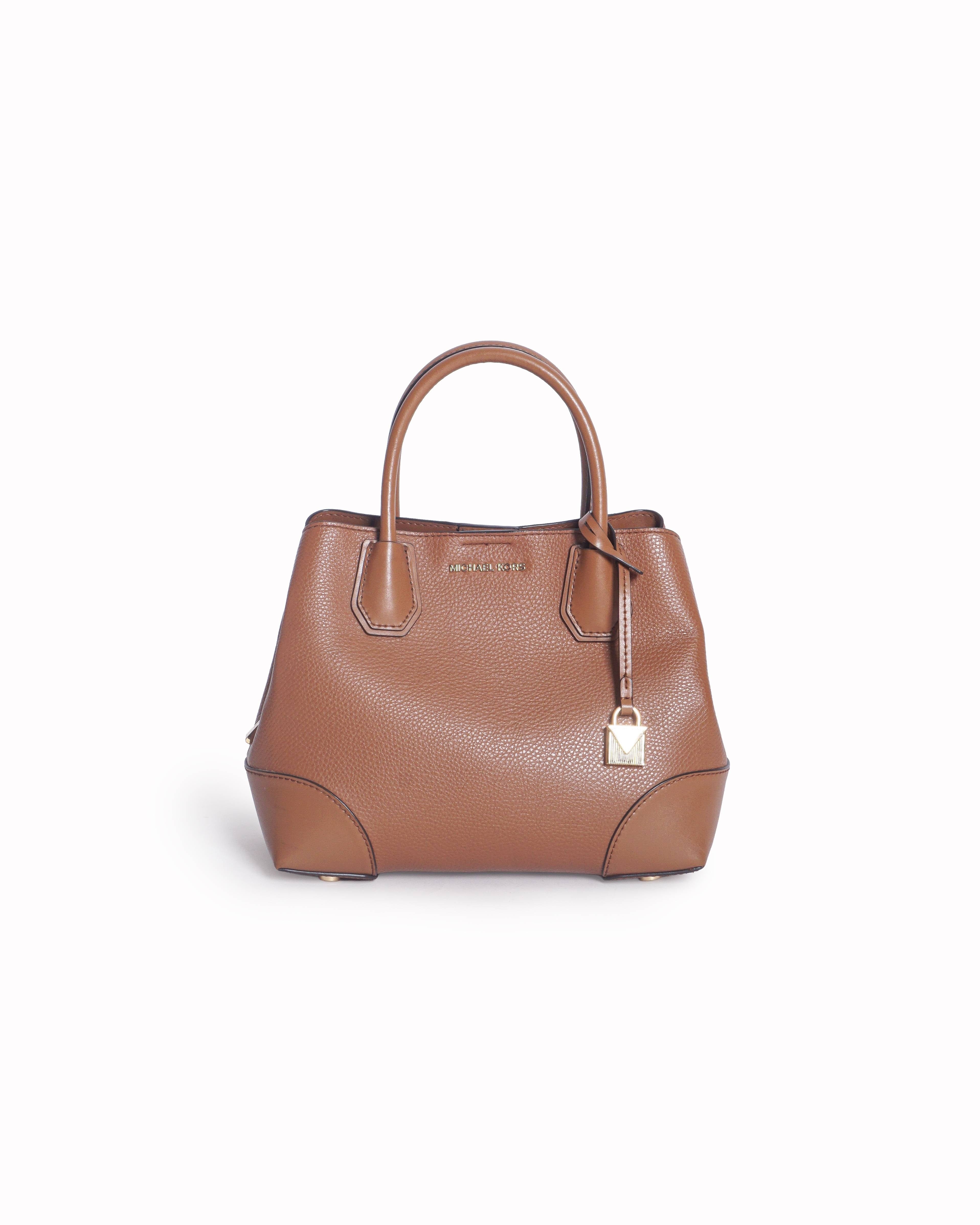 Michael Kors Mercer Gallery Small Faux Pebbled Leather Tote Bag