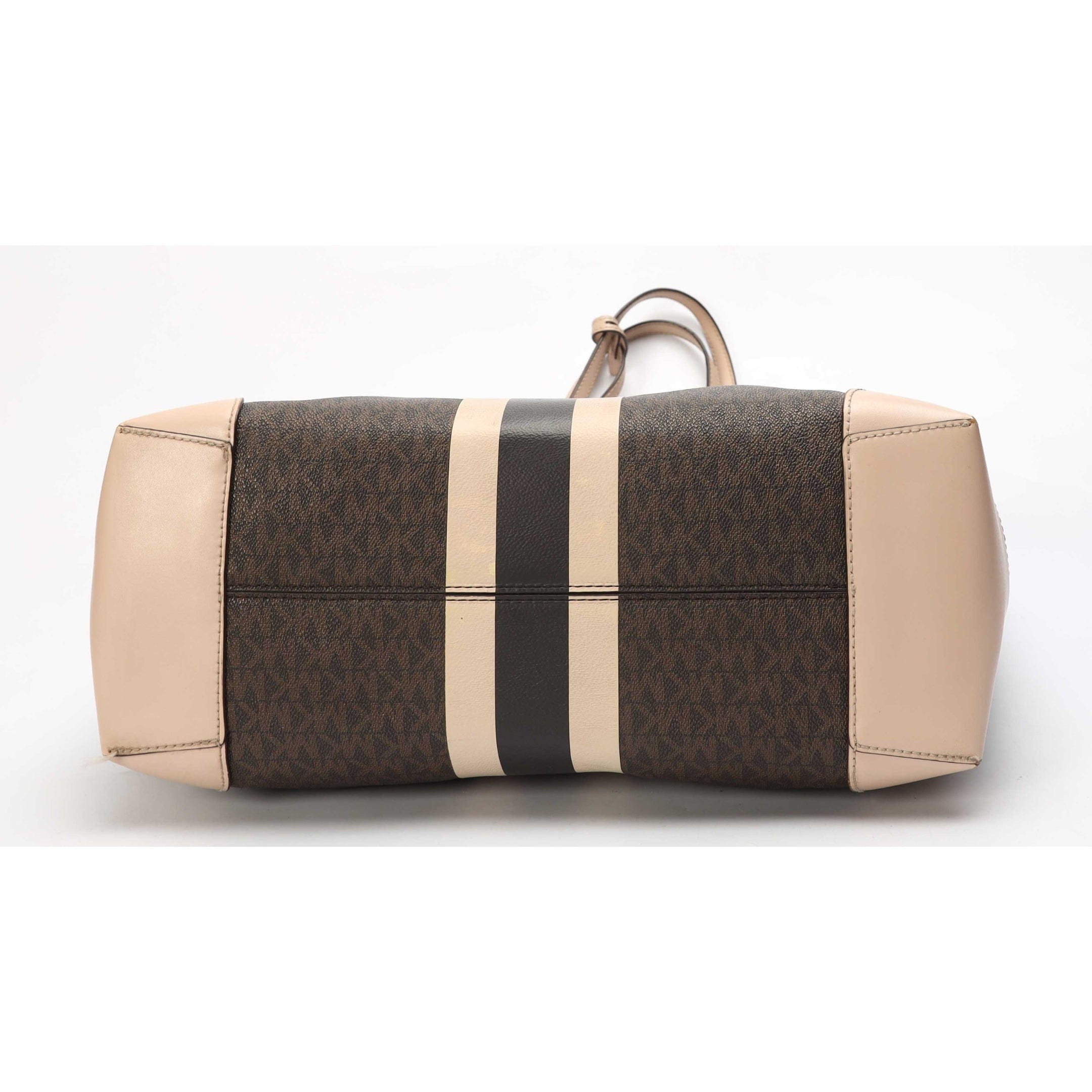 Michael Kors Eva Signature Logo Stripe Tote