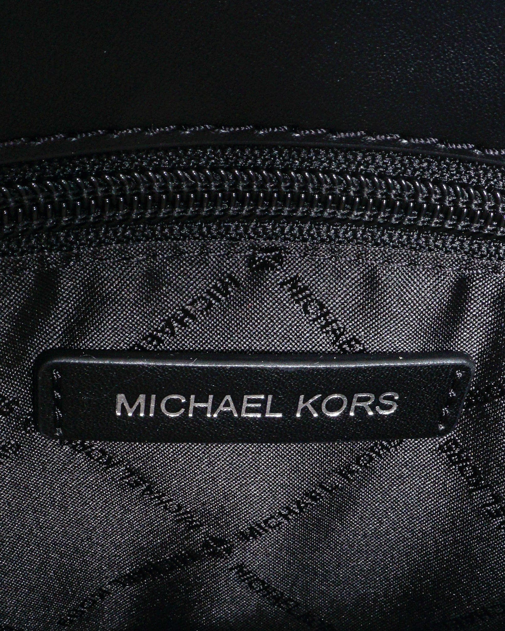 Michael Kors Black & White Floral Medium Pratt Satchel Tote