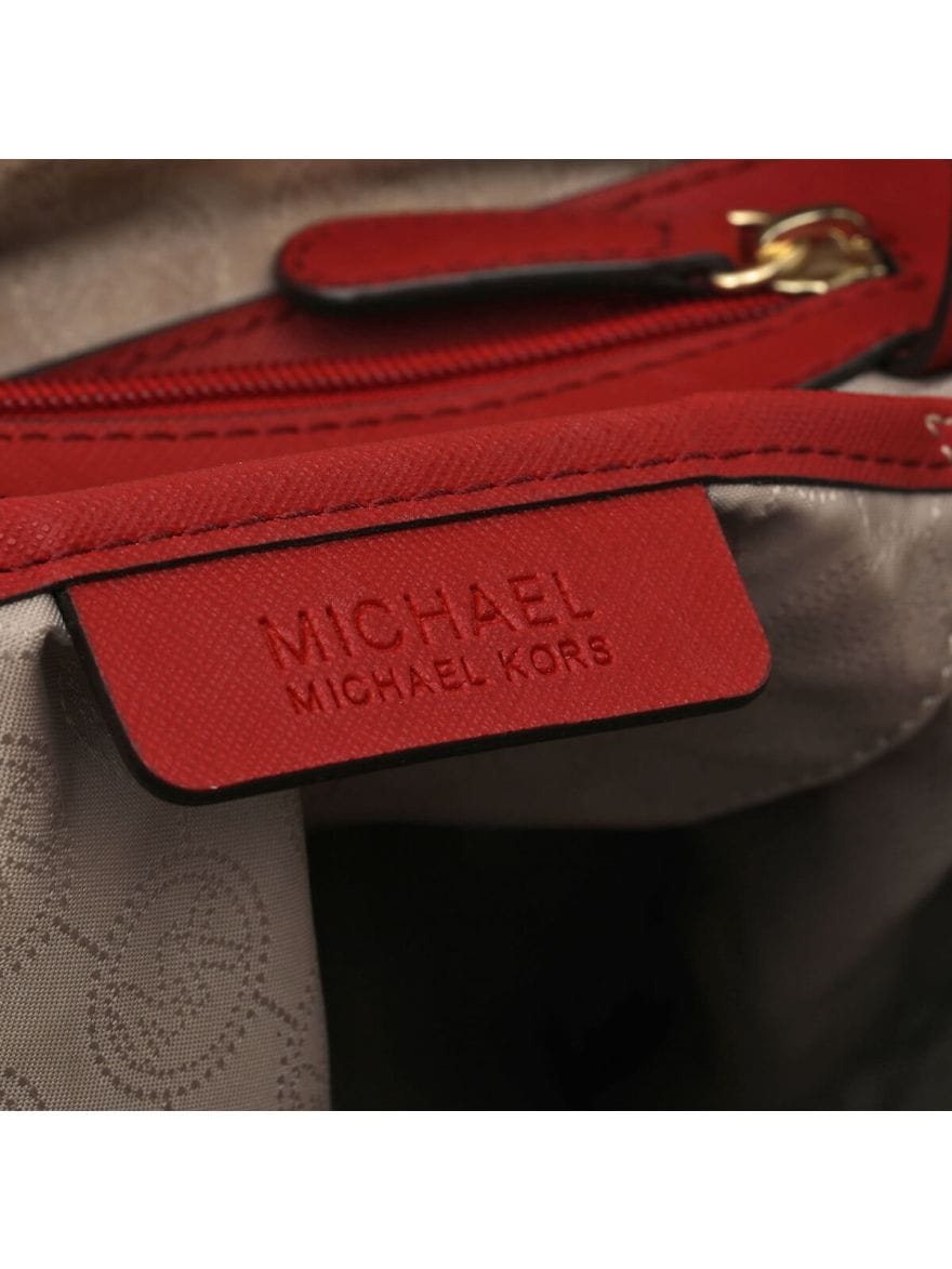 Michael Kors Maroon Leather Tote Bag