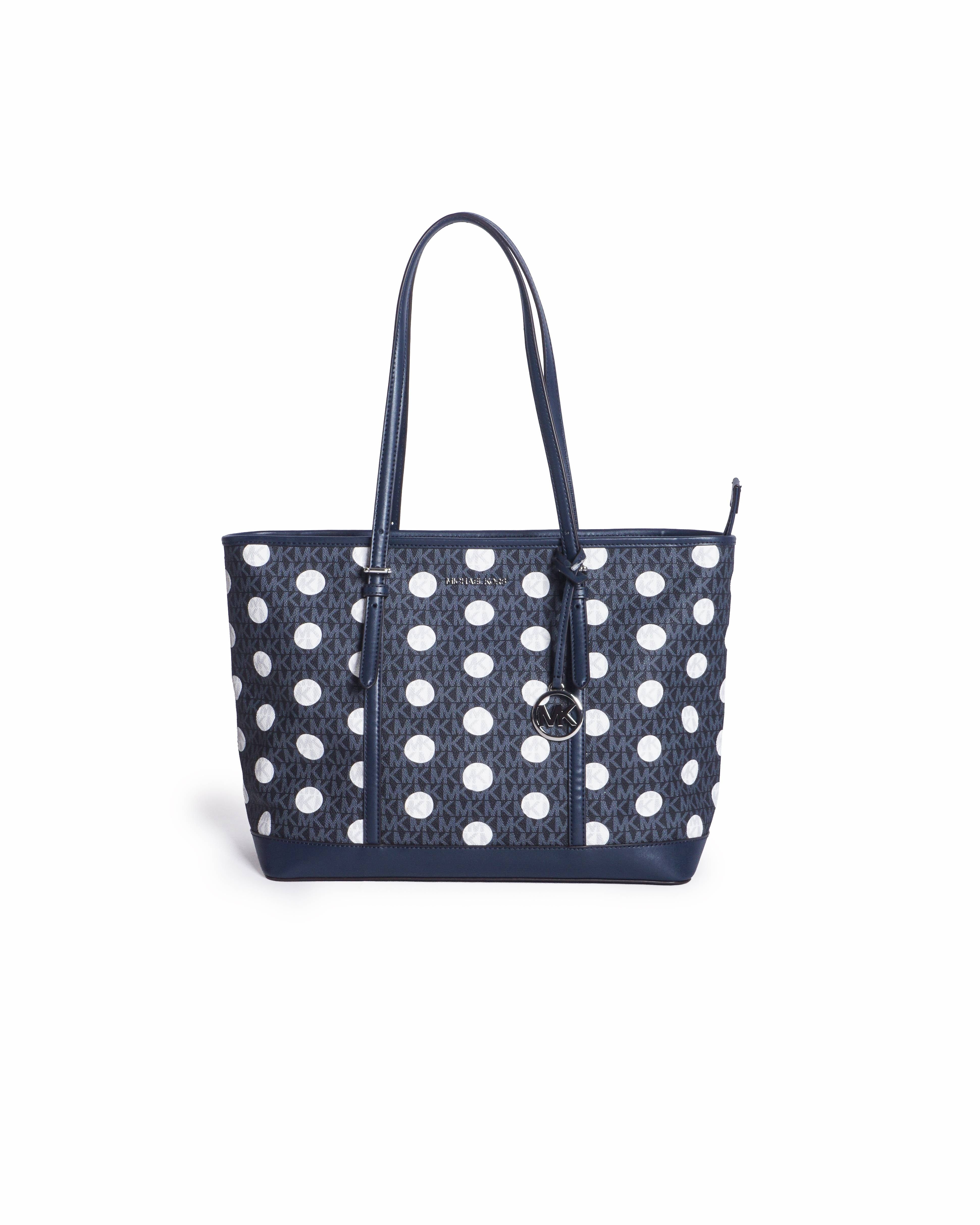Michael Kors Jet Set Monogram Polka Dot Travel Tote